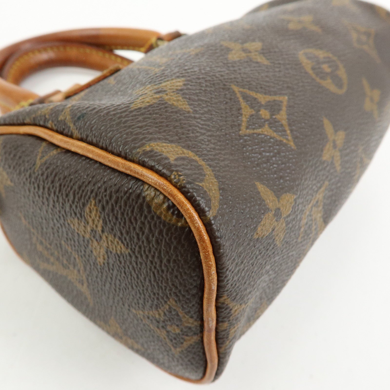 Louis Vuitton Monogram Mini Speedy & Strap 2Way Hand Bag Brown M41534
