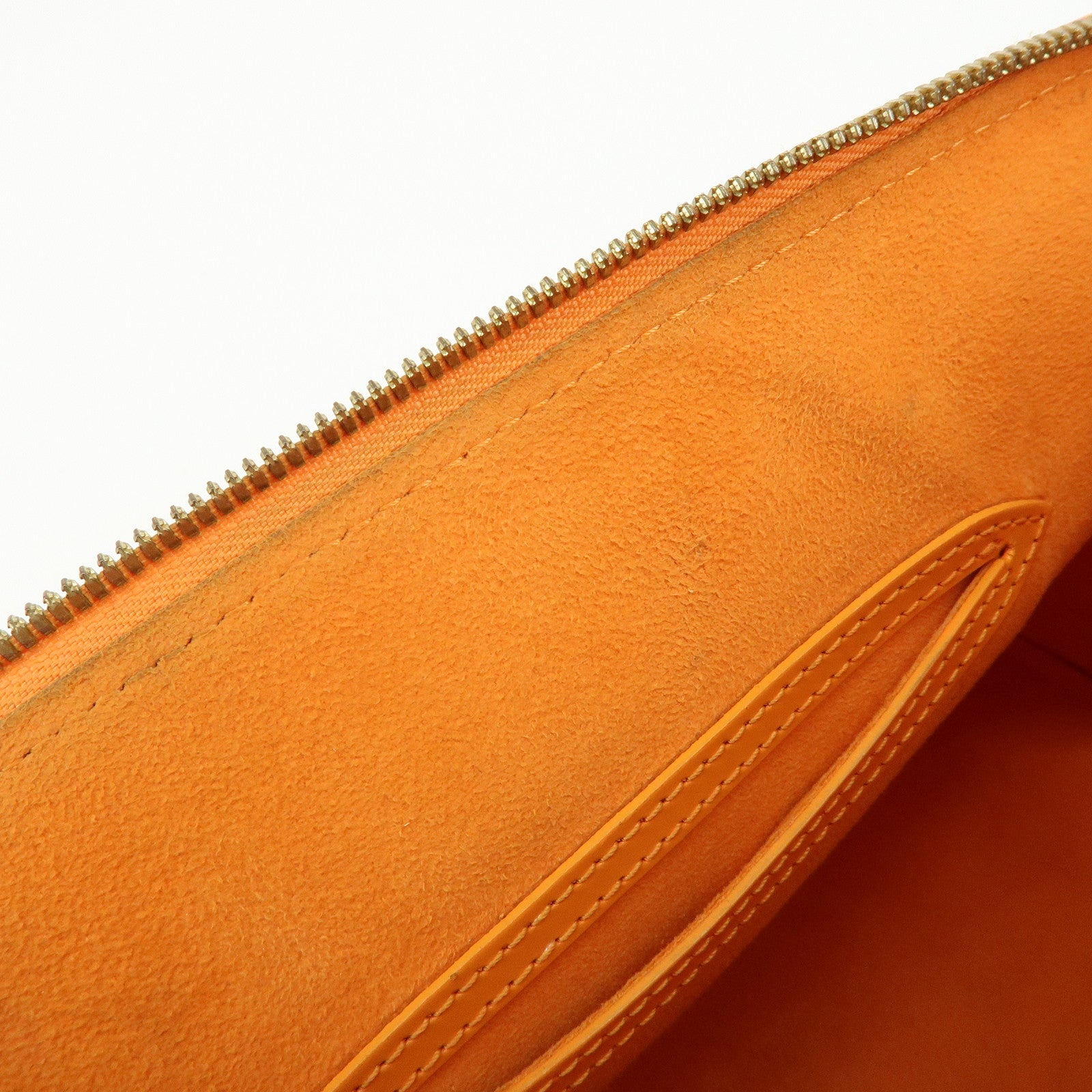 Louis Vuitton Epi Leather Alma PM Hand Bag Mandarin Orange M5124H