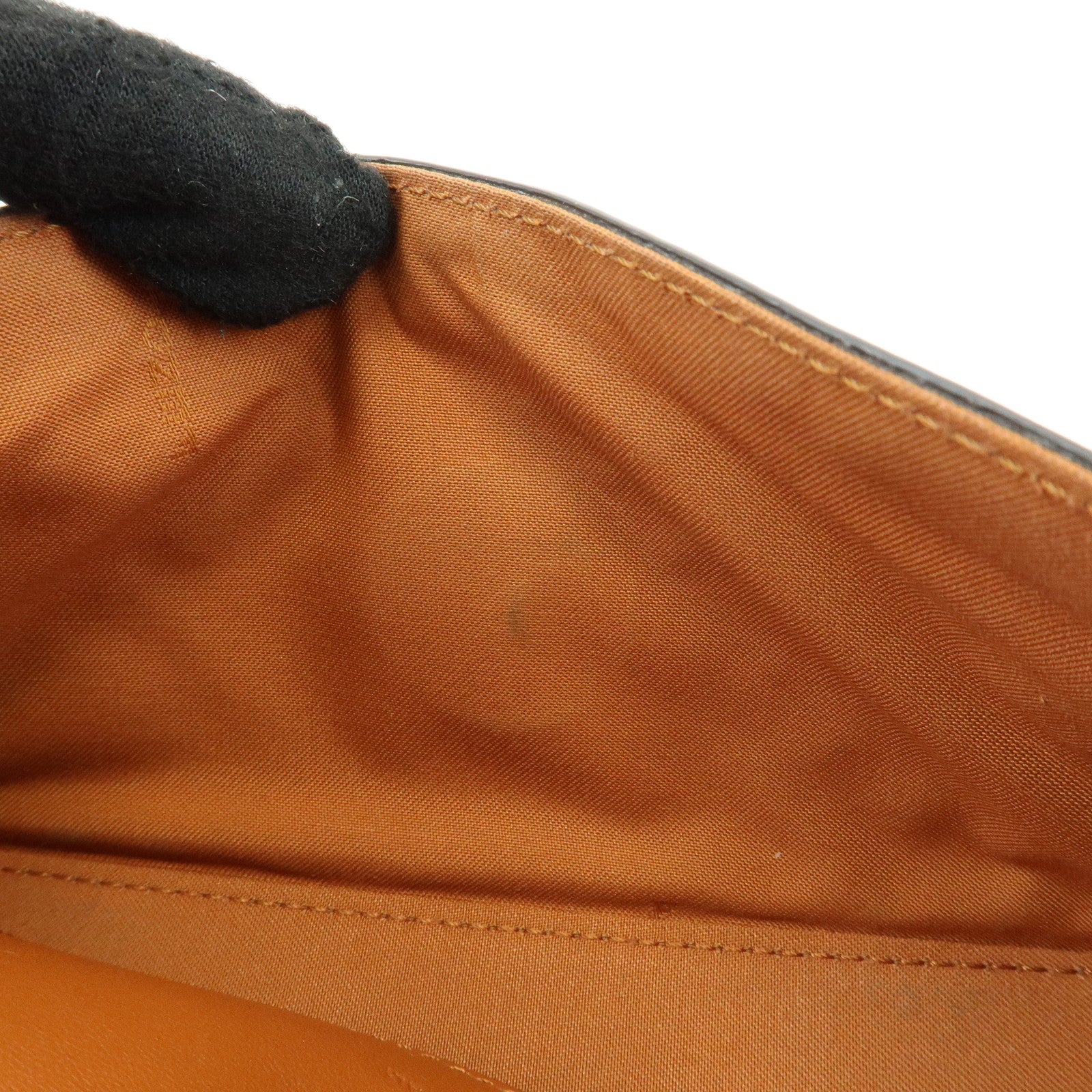 FENDI Mini Baguette Leather Phone Pouch Shoulder Bag Brown 7AS142