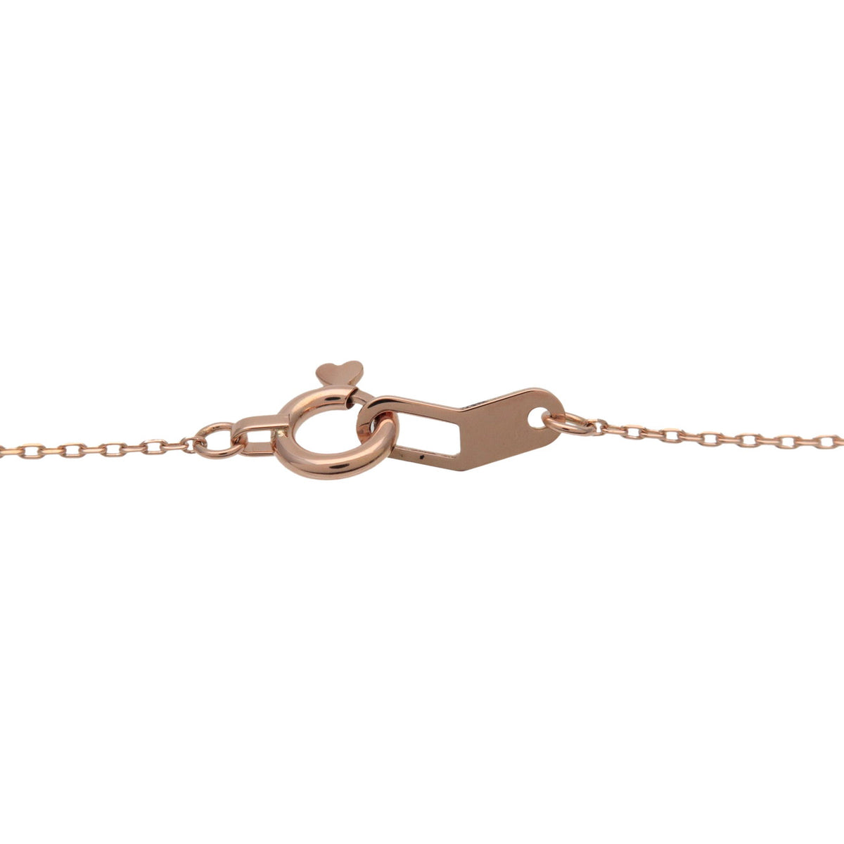 STAR JEWELRY Cross Diamond Pink Sapphire Necklace K18 PG Rose Gold