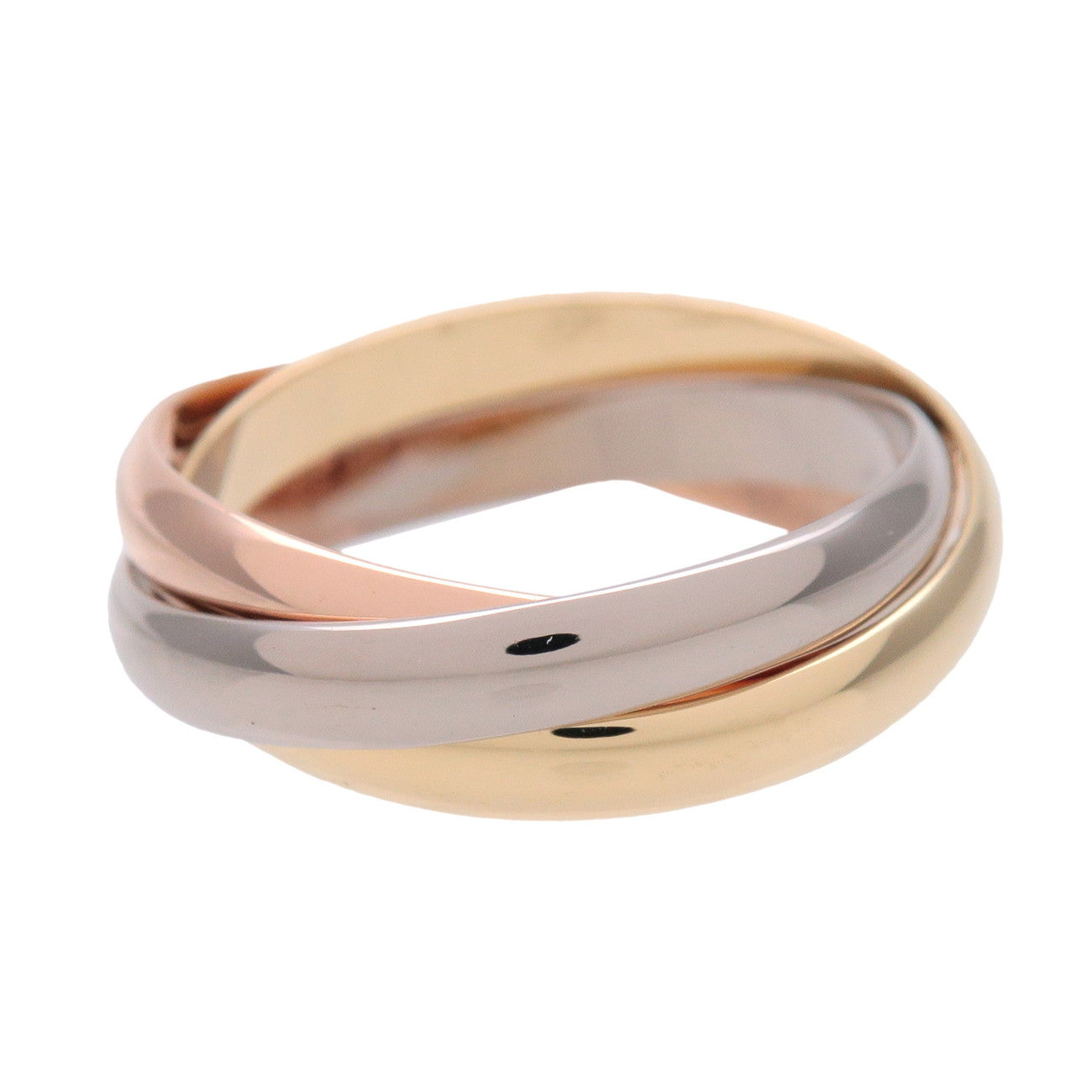 Cartier Trinity Ring SM K18 750YG/WG/PG #49 US5 EU49 HK10.5