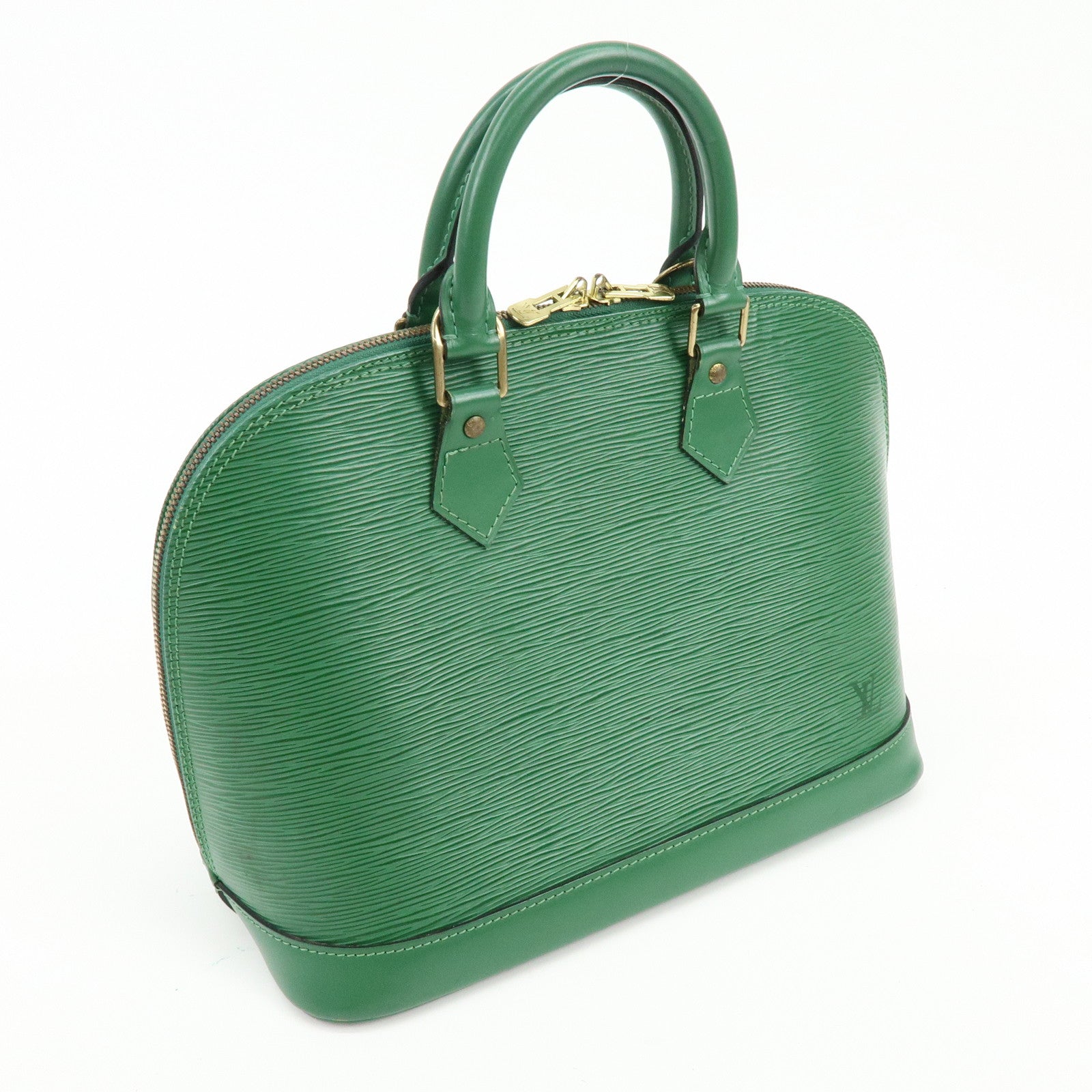 Louis Vuitton Epi Alma 2Way Bag Hand Bag Borneo Green M52144