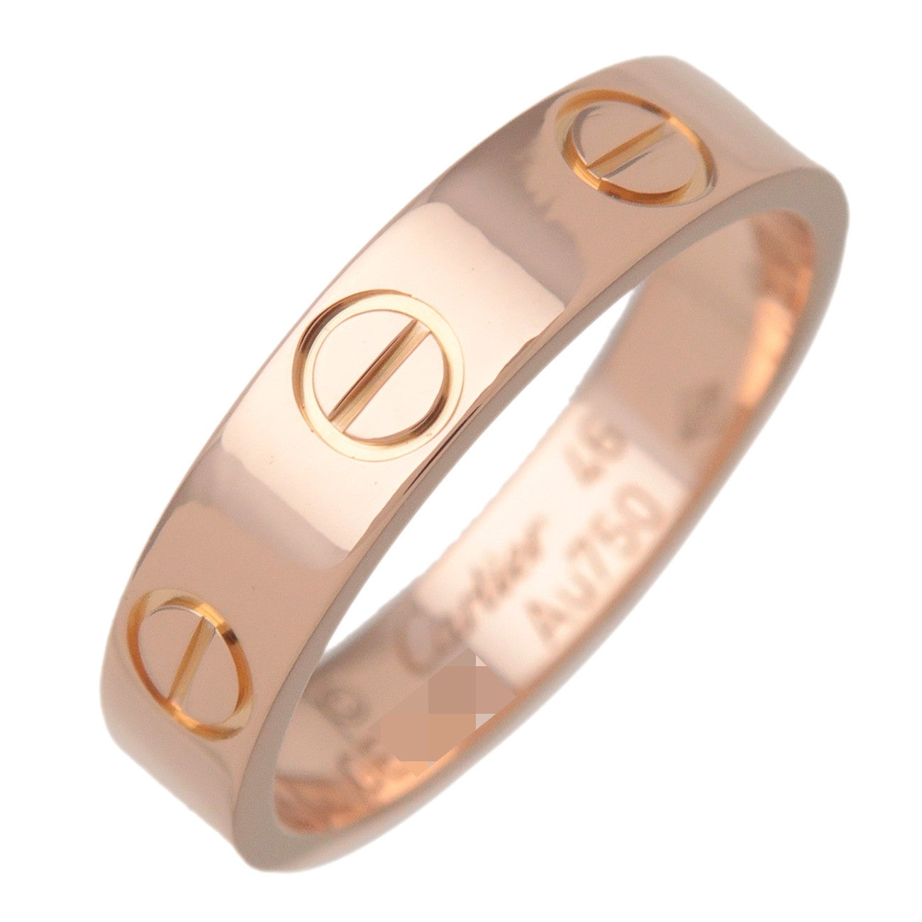 Cartier Mini Love Ring K18 750YG #46 US3.75 EU46 HK7.5
