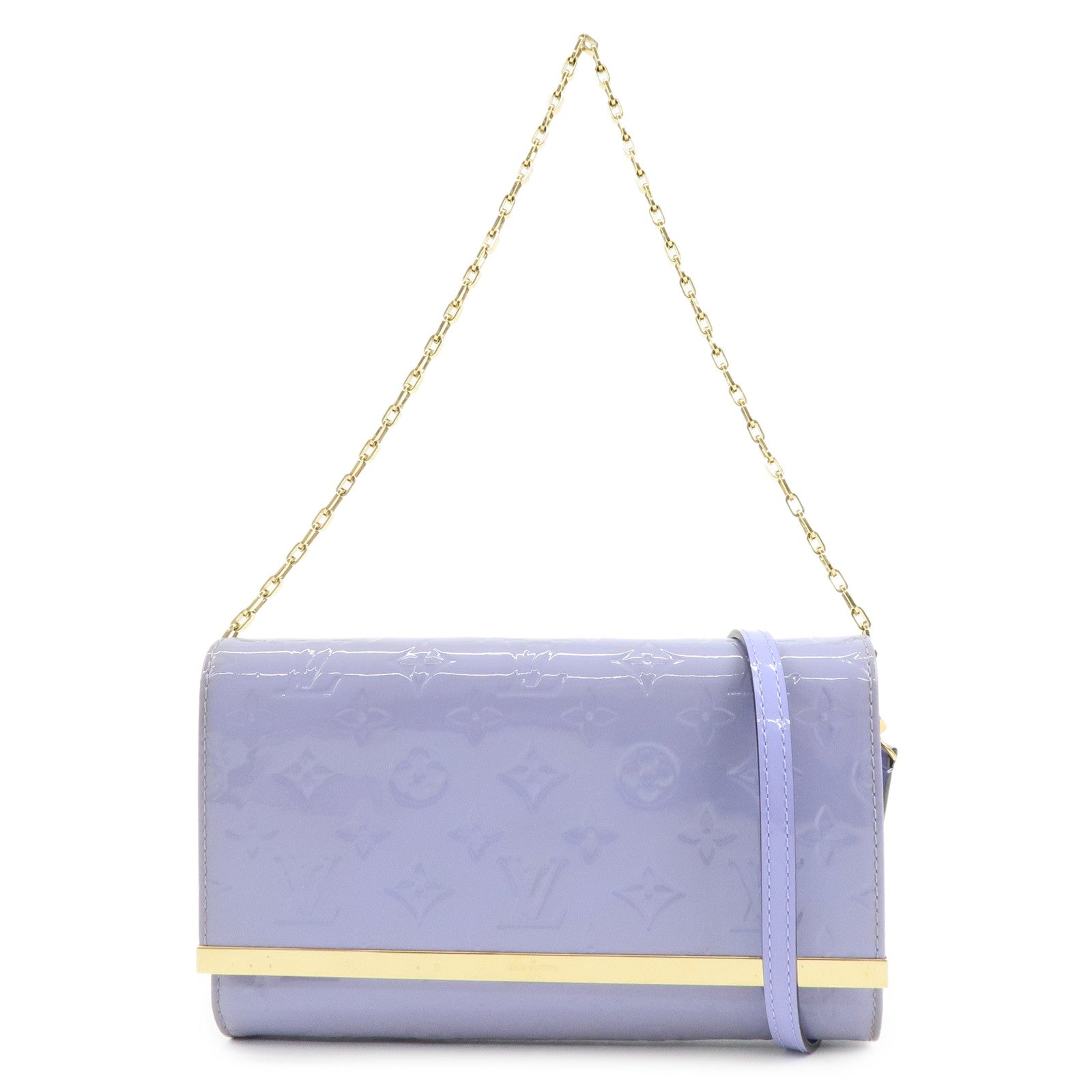 Louis Vuitton Monogram Vernis Ana Chain Shoulder Bag Clutch Bag M90115