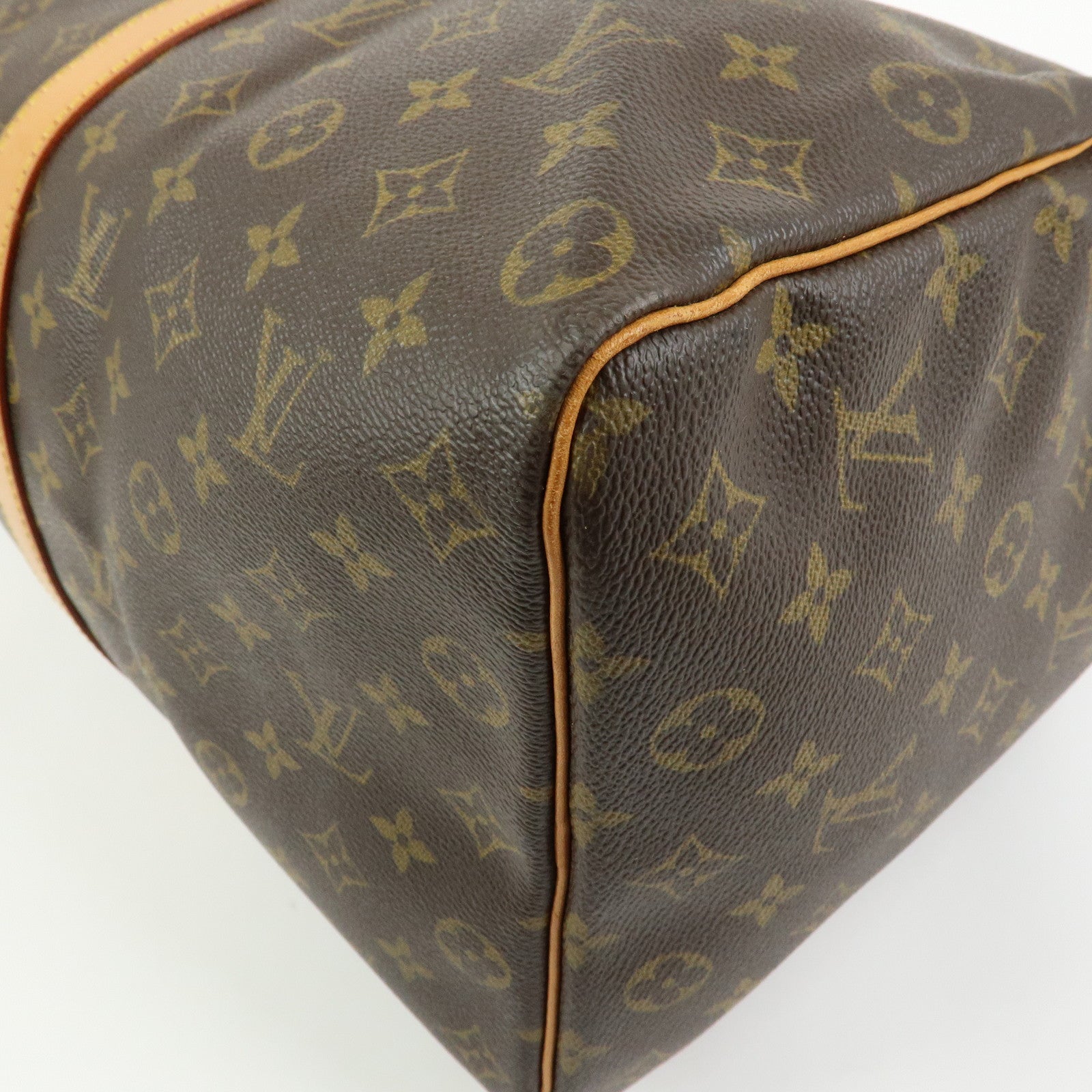 Louis Vuitton Monogram Keep All 50 Boston Bag Brown M41426