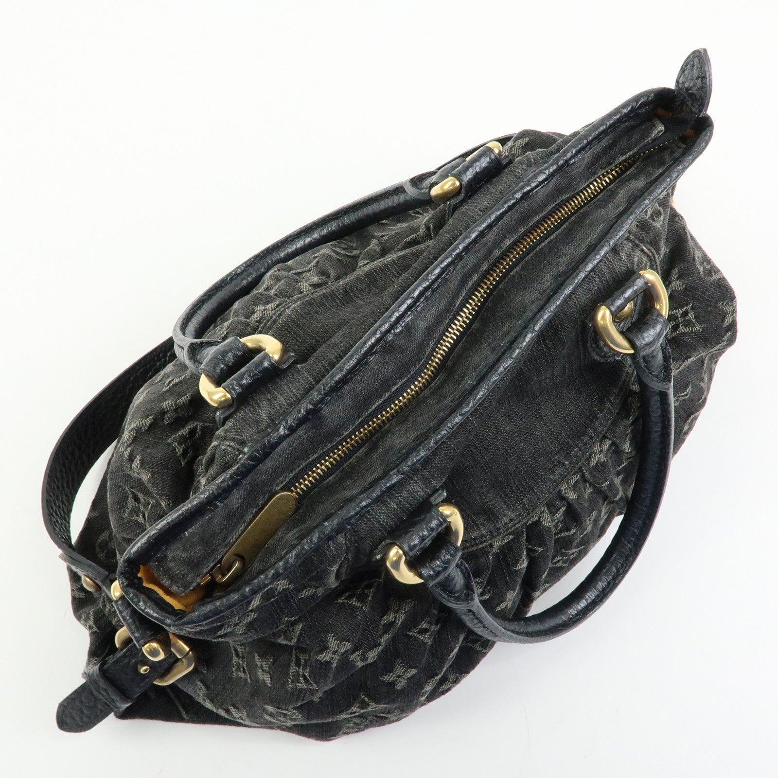 Louis Vuitton Monogram Denim Neo Cabby MM 2Way Bag Noir M95351