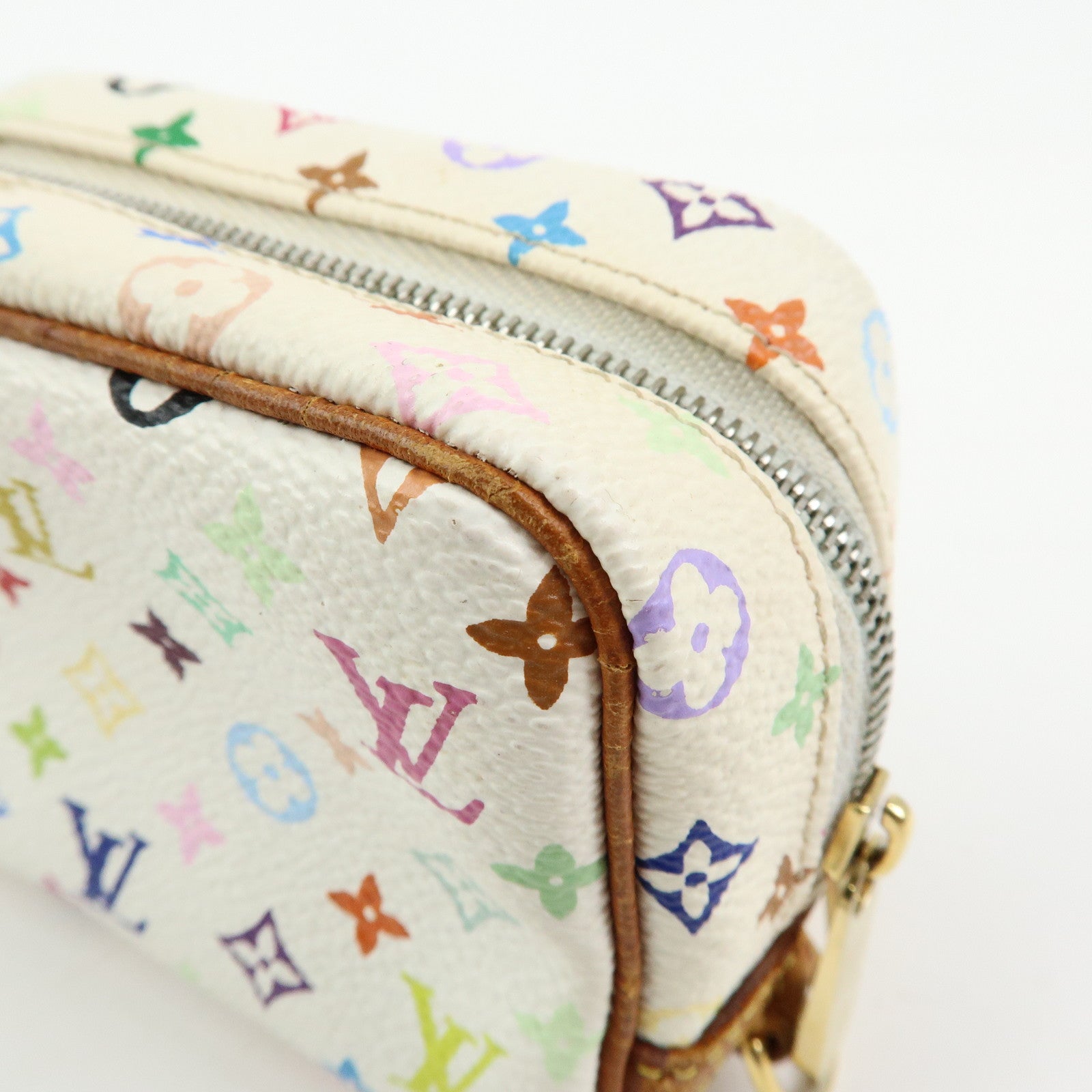 Louis Vuitton Monogram Multicolor Trousse Wapity Pouch Blanc M58033