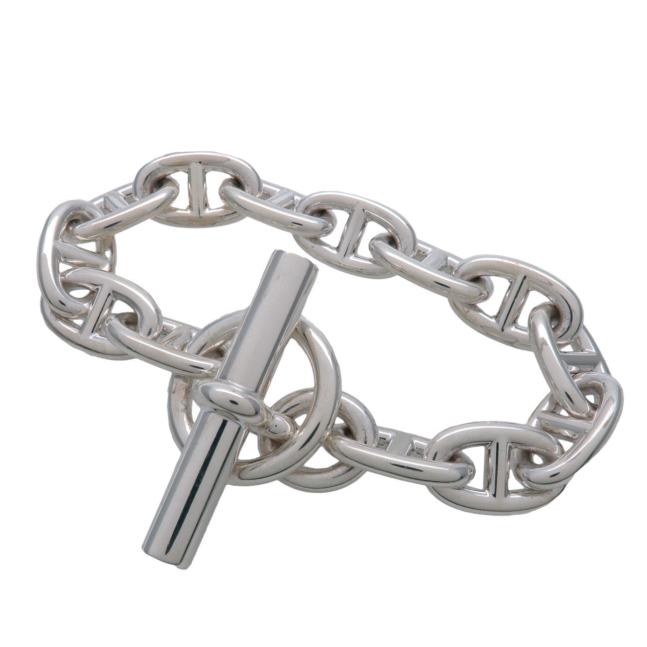 HERMES Chaine d'Ancre MM Bracelet SV925 Silver