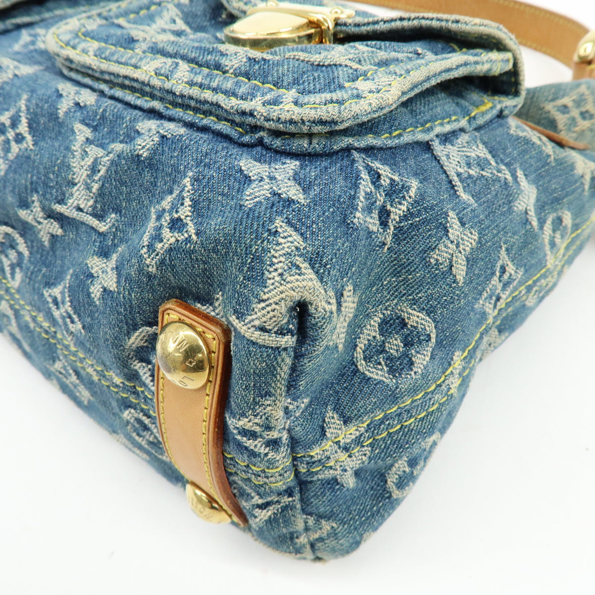 Louis Vuitton Monogram Denim Baggy PM 2Way Bag Shoulder Bag M95049