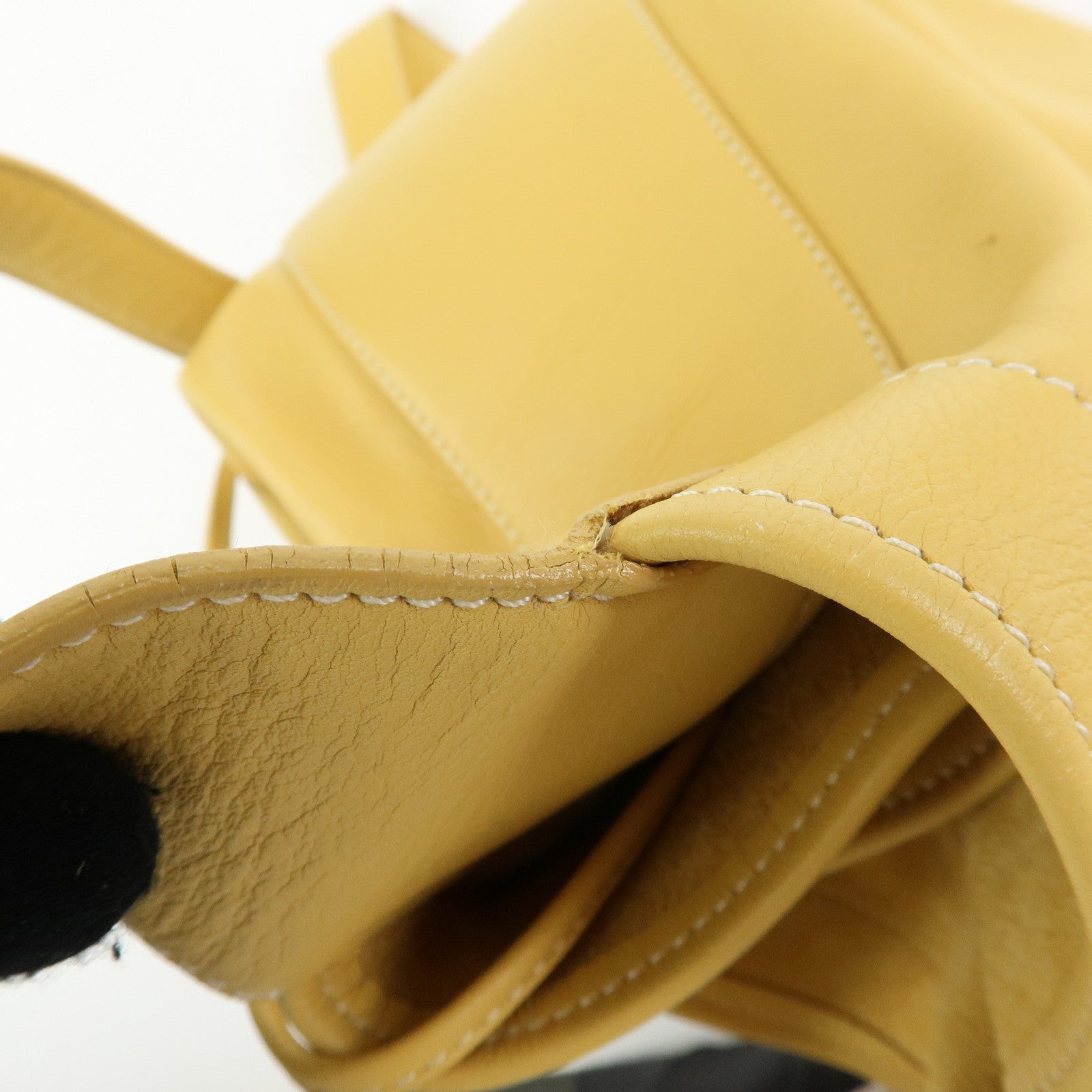 LOEWE Anton Anagram Leather Shoulder Bag Backpack and Pouch Yellow