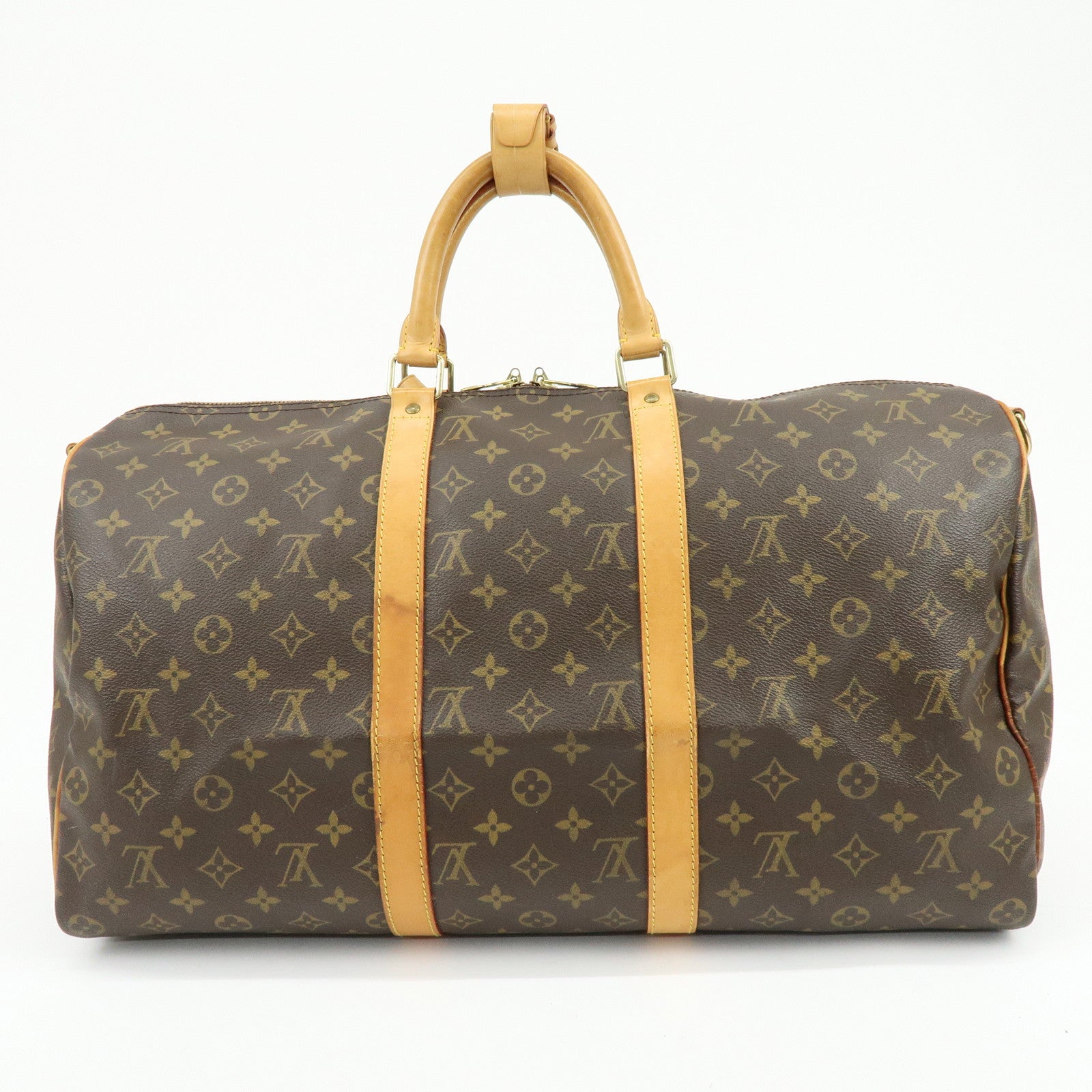 Louis Vuitton Monogram Keep All Bandouliere 50 Boston Bag M41416