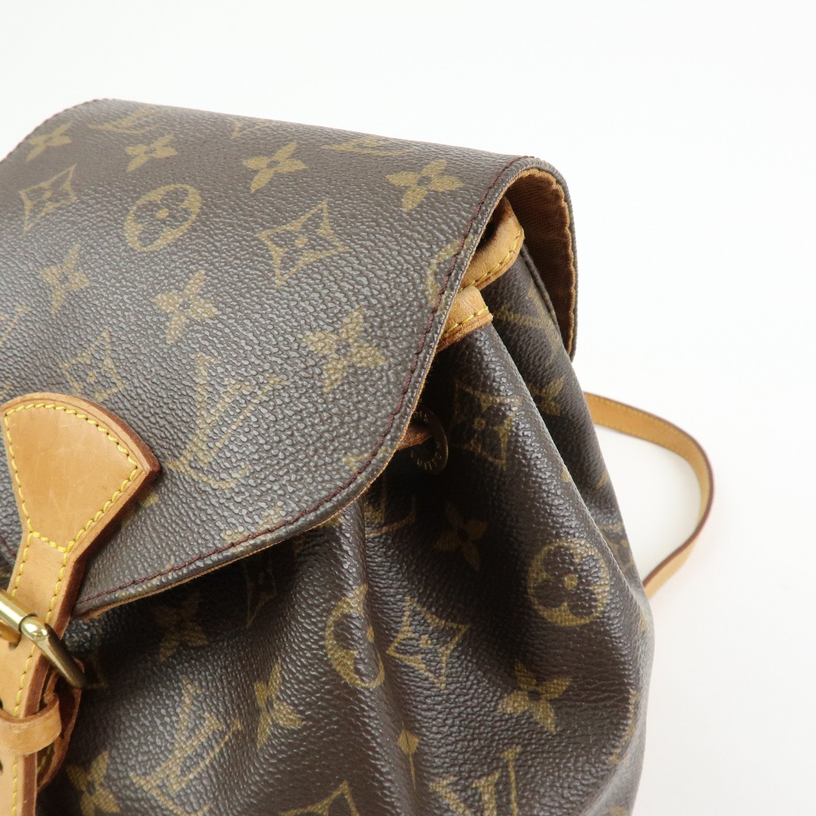 Louis Vuitton Monogram Montsouris MM Backpack Rucksack Brown M51136