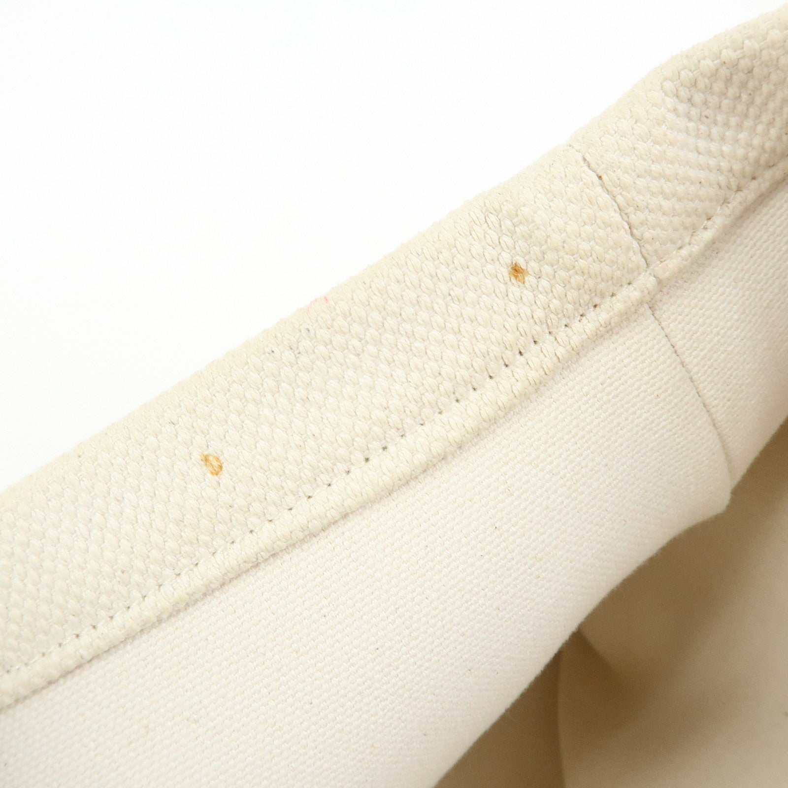 Celine Horizontal Cabas Canvas Leather Tote Bag Natural