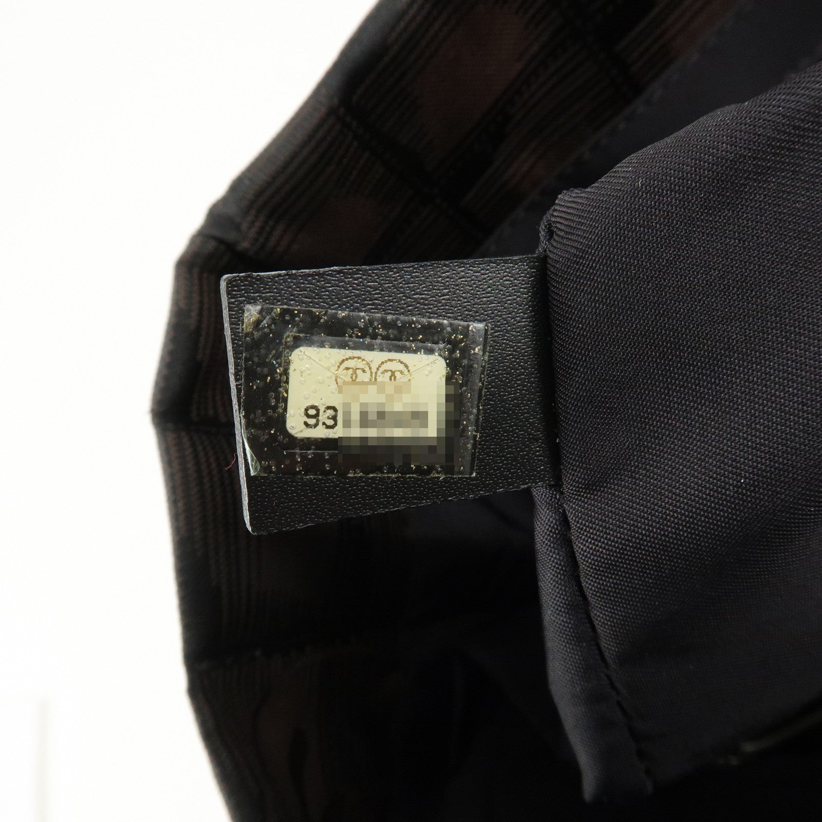 CHANEL New Travel Line Nylon Jacquard Leather Tote PM Dark Brown A20457 Used