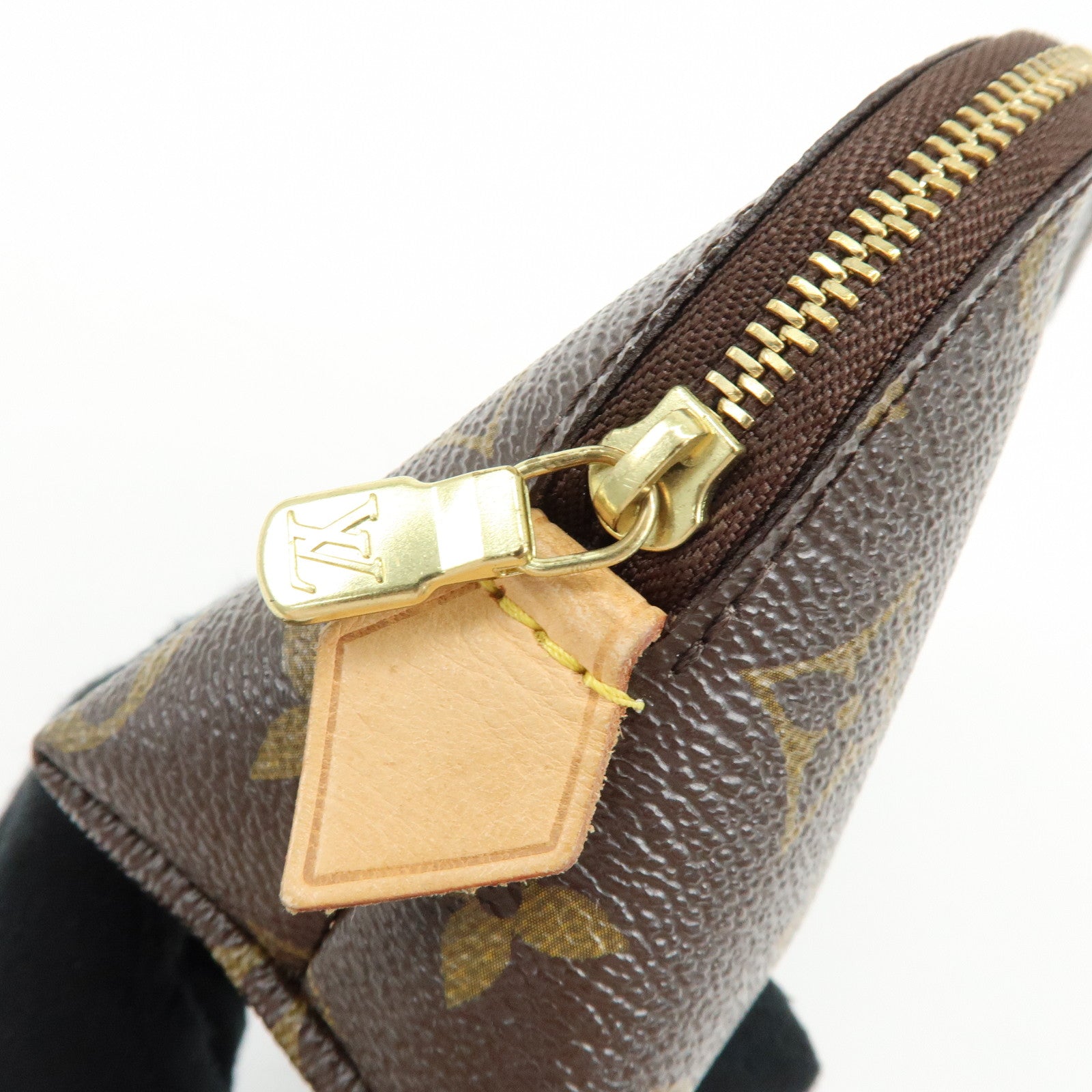 Louis Vuitton Monogram Pochette Cosmetic PM Pouch Brown M47515