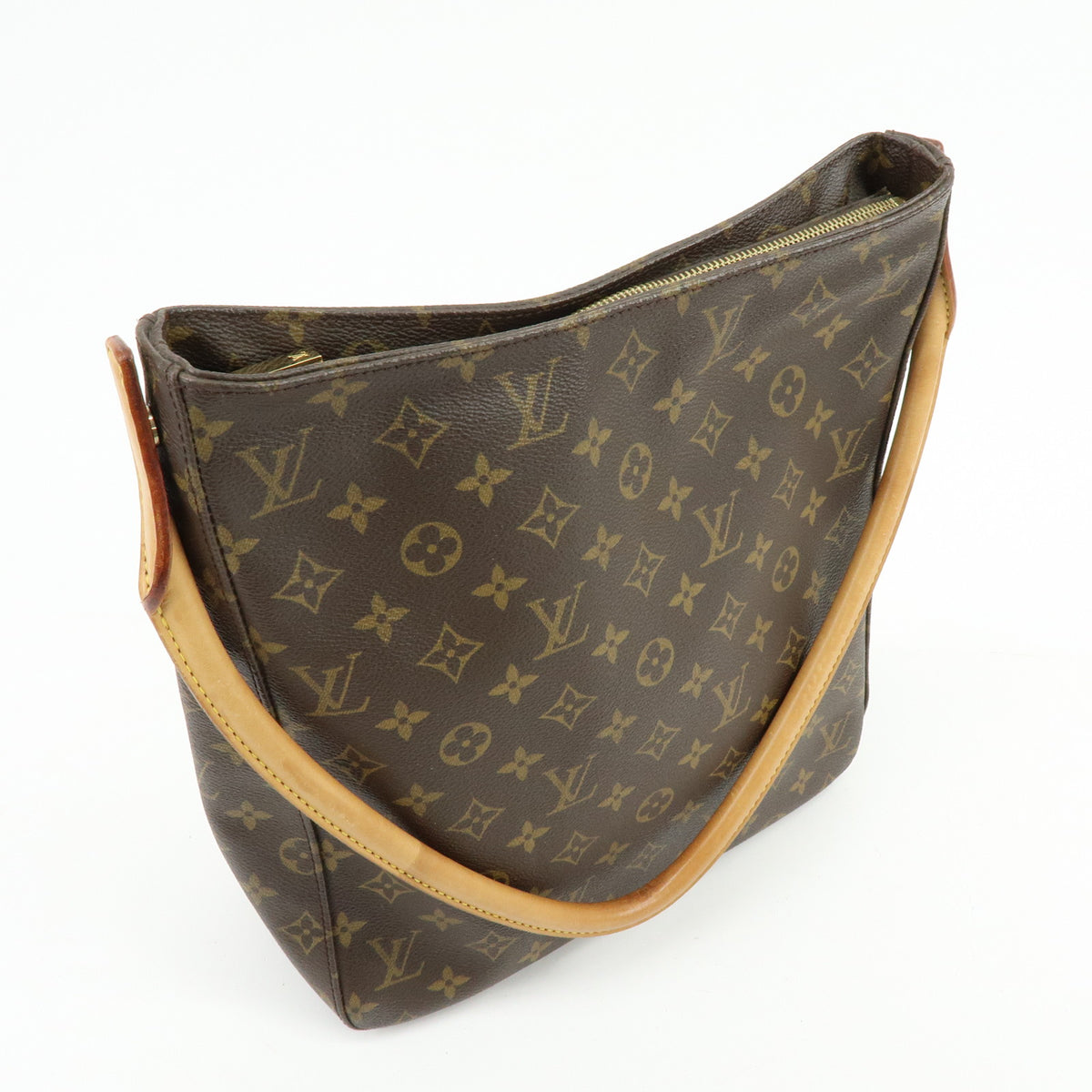 Louis Vuitton Monogram Looping GM Shoulder Bag Brown M51145