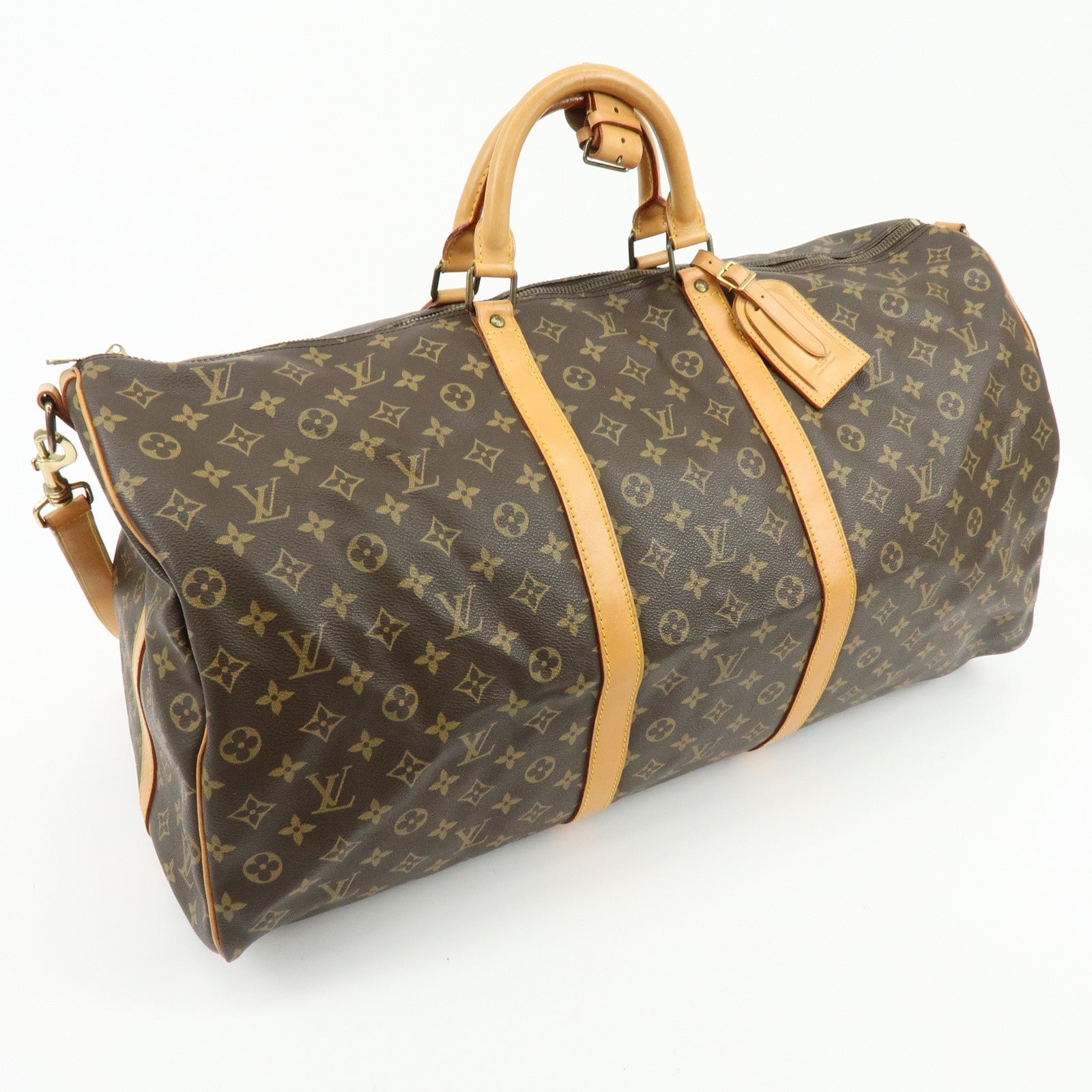 Louis Vuitton Monogram Keep All Bandouliere 60 Boston Bag M41412