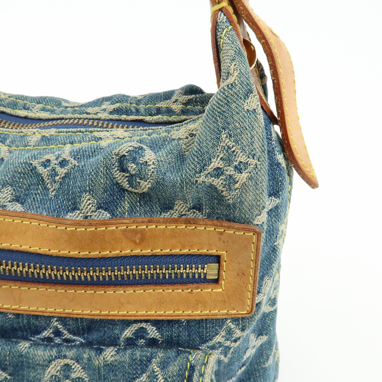 Louis Vuitton Monogram Denim Baggy PM 2Way Bag Shoulder Bag M95049