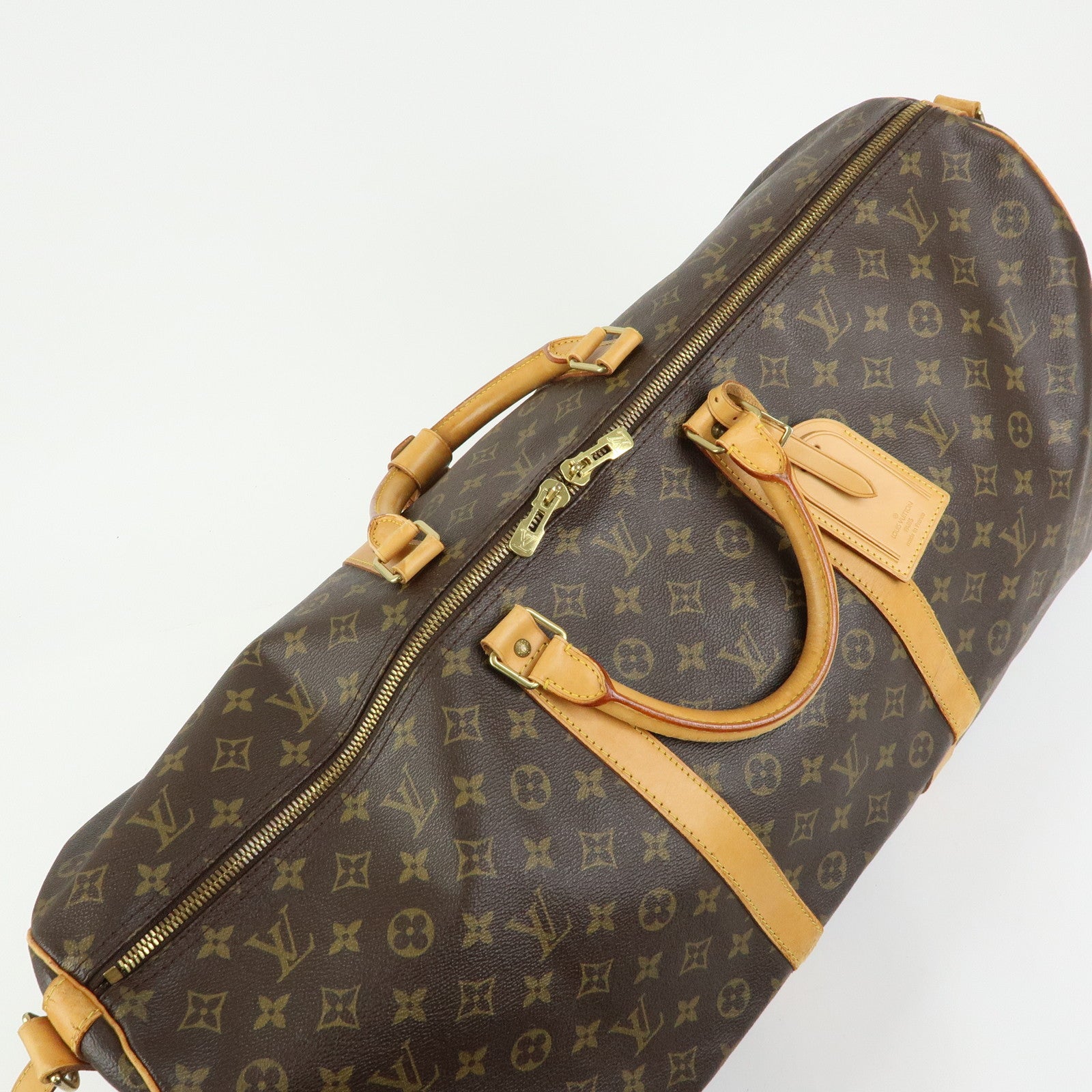 Louis Vuitton Monogram Keep All Bandouliere 60 Bag Brown M41412