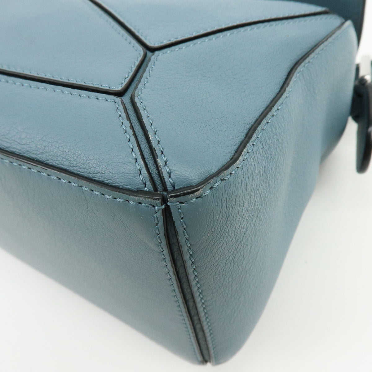 LOEWE Anagram Puzzle Bag Leather 2Way Bag Hand Shoulder Bag Light Blue