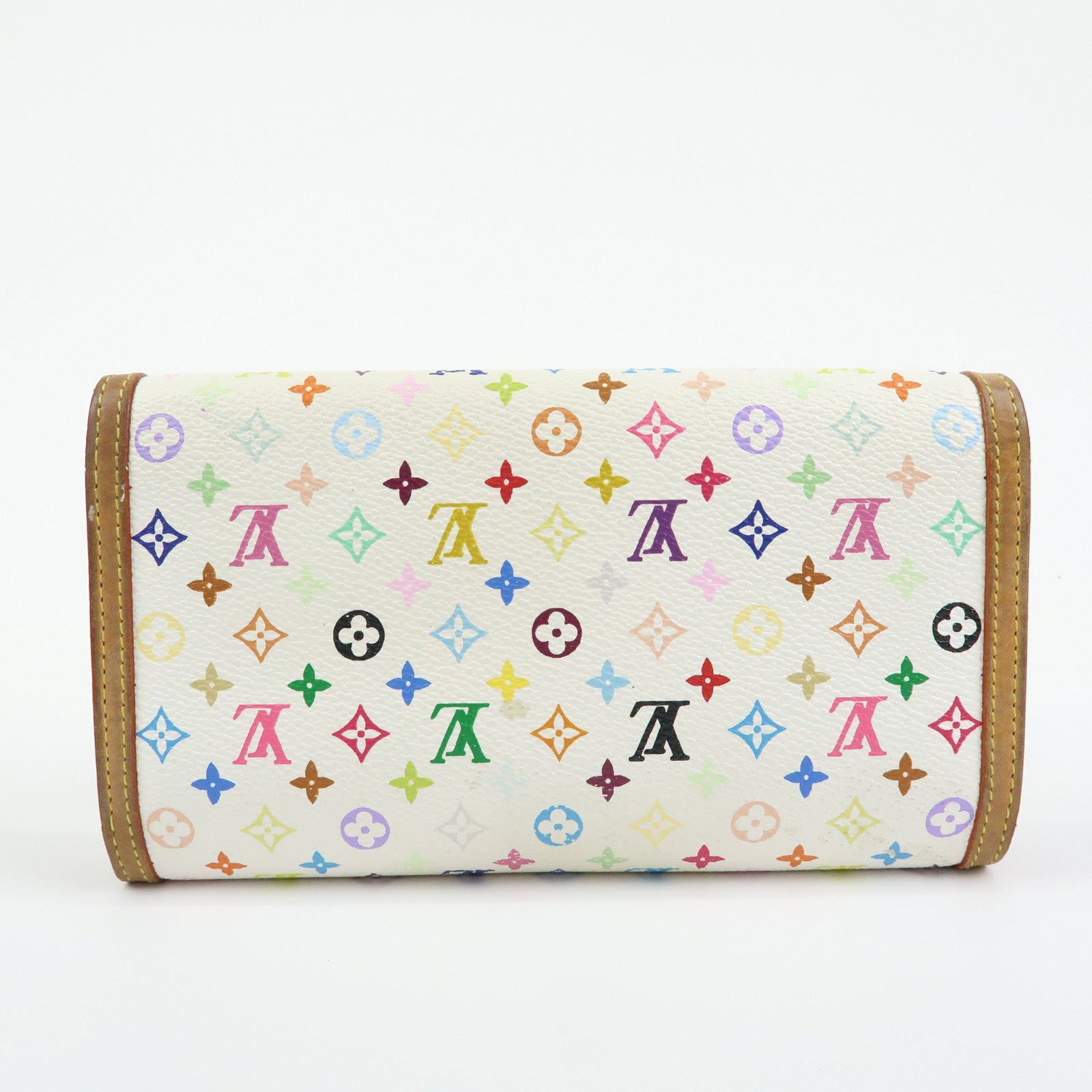 Louis Vuitton Monogram Porte Trezor International Wallet Blanc M92659