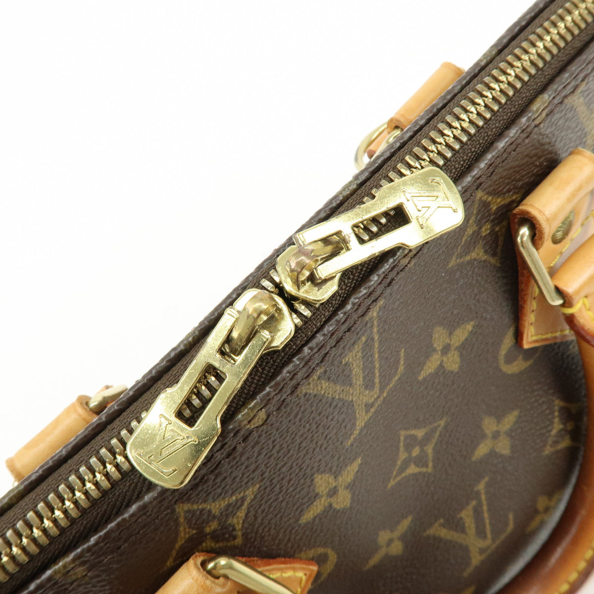 Louis Vuitton Monogram Alma PM Hand Bag Brown M51130