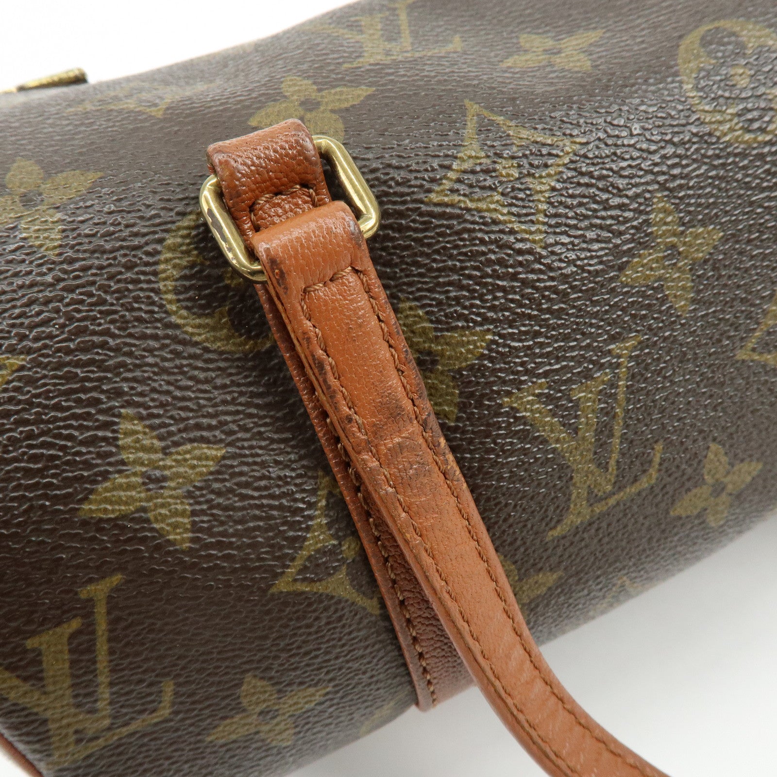 Louis Vuitton Monogram Papillon 26 Hand Bag Old Style Brown M51366