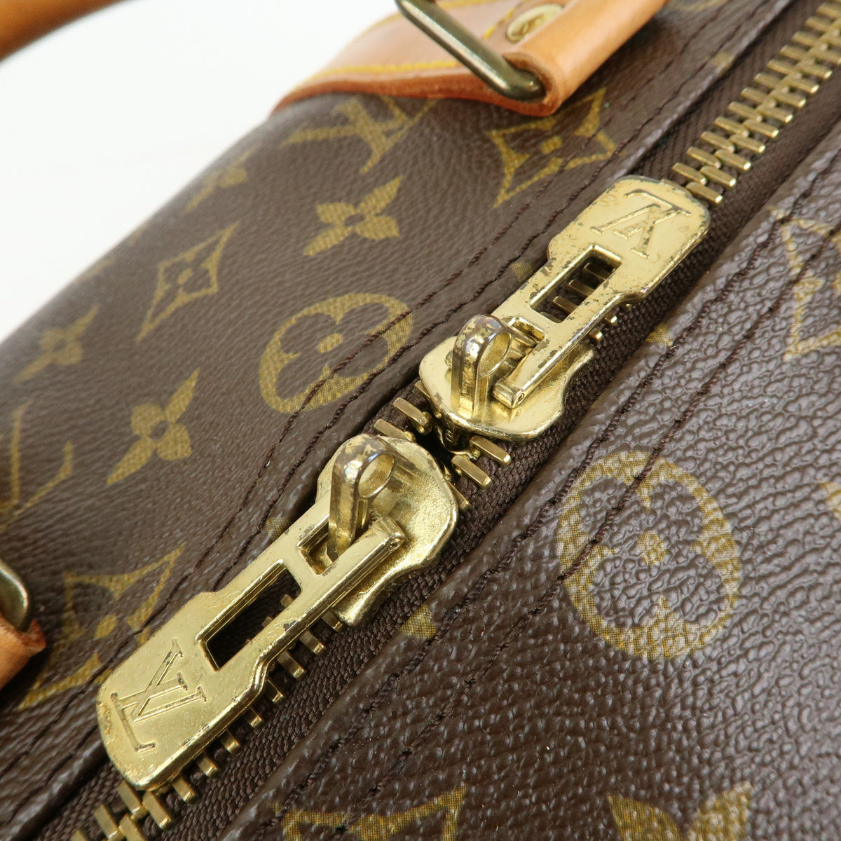 Louis Vuitton Monogram Keep All 45 Boston Bag Brown M41428
