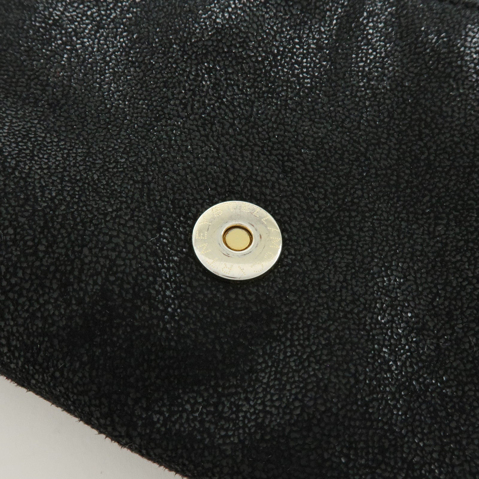STELLA MCCARTNEY Falabella Faux Leather Shoulder Bag Black 495150