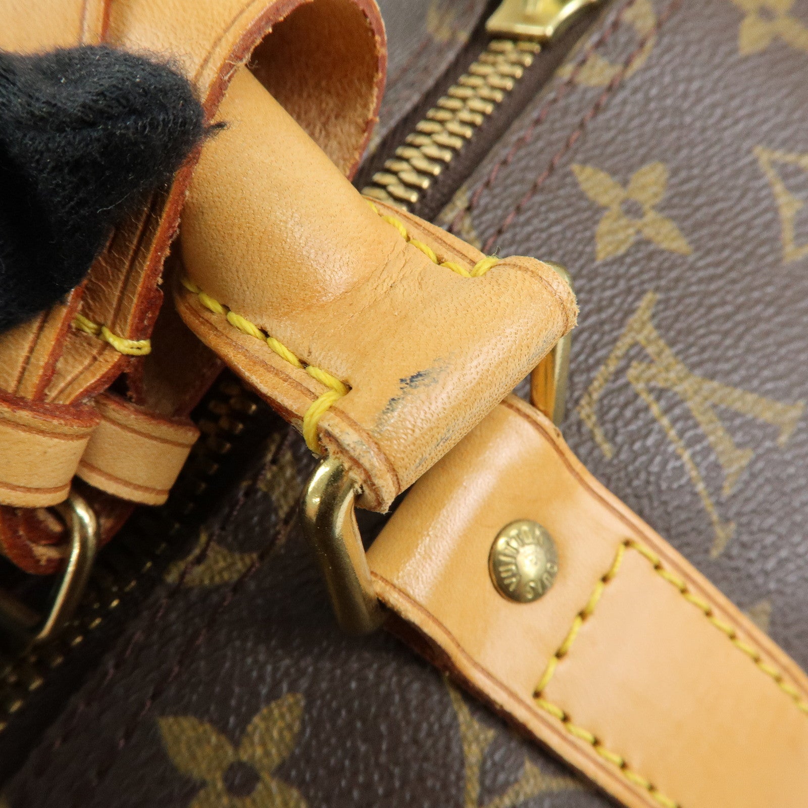 Louis Vuitton Monogram Keep All 50 Bandouliere Boston Bag Brown M41416