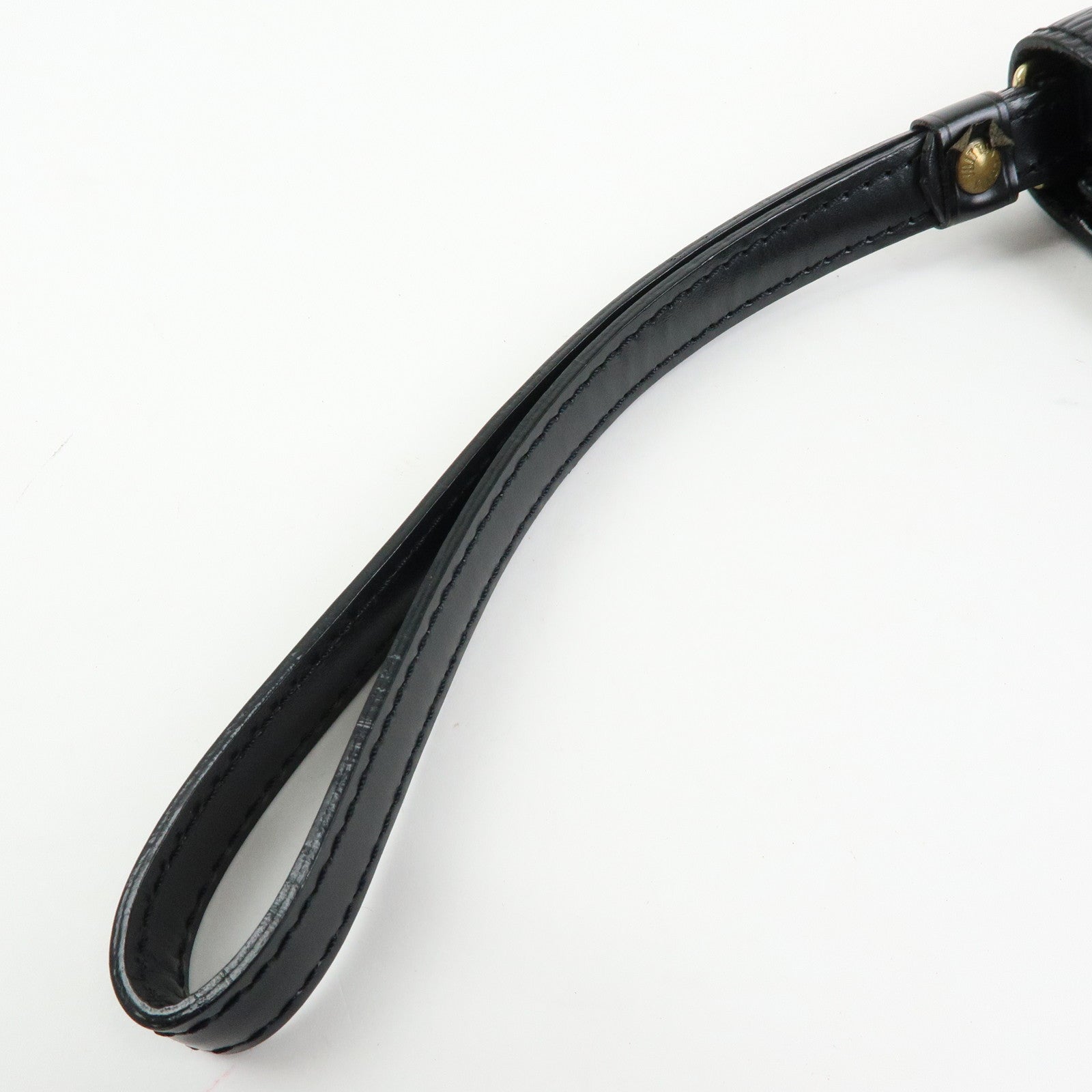 Louis Vuitton Epi Sellier Dragonne Leather Clutch Bag Noir Black M52612