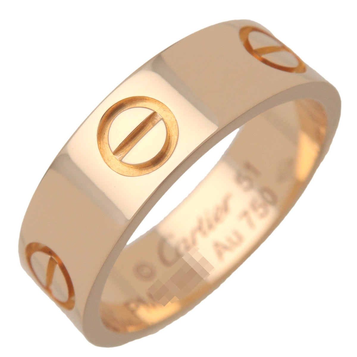 Cartier Love Ring K18 750YG Yellow Gold #51 US5.75 EU51 HK12