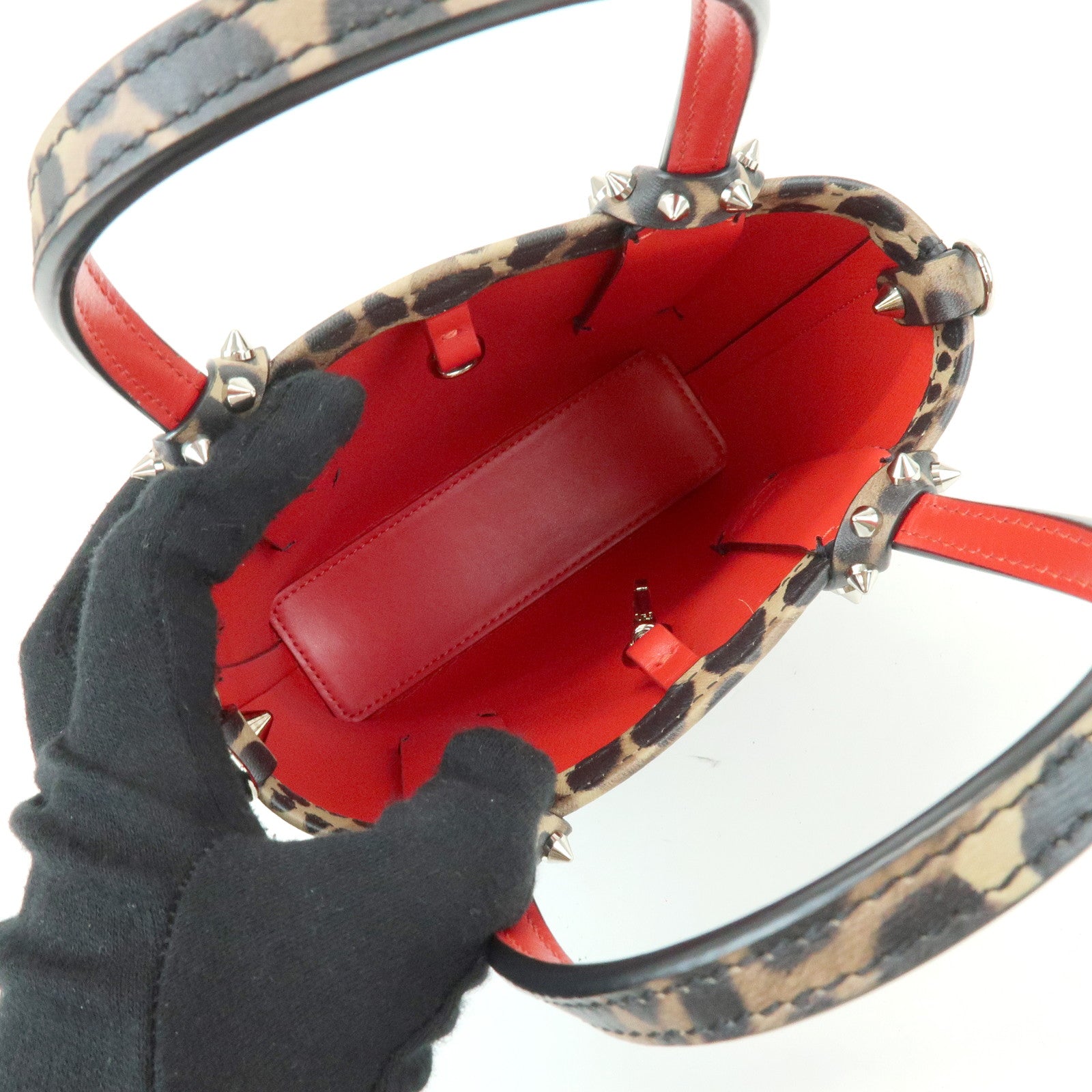 Christian Louboutin PVC Leopard 2Way Bag Hand Bag Shoulder Bag