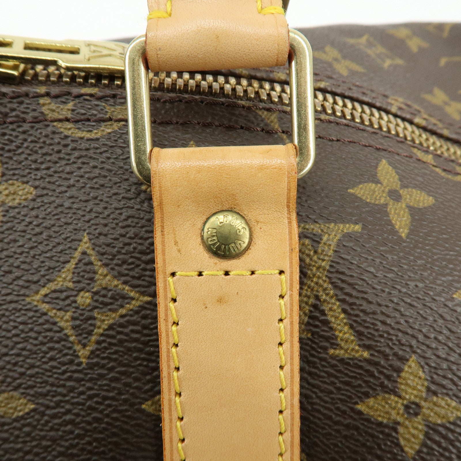 Louis Vuitton Monogram Keep All Bandouliere 55 Boston Bag M41414
