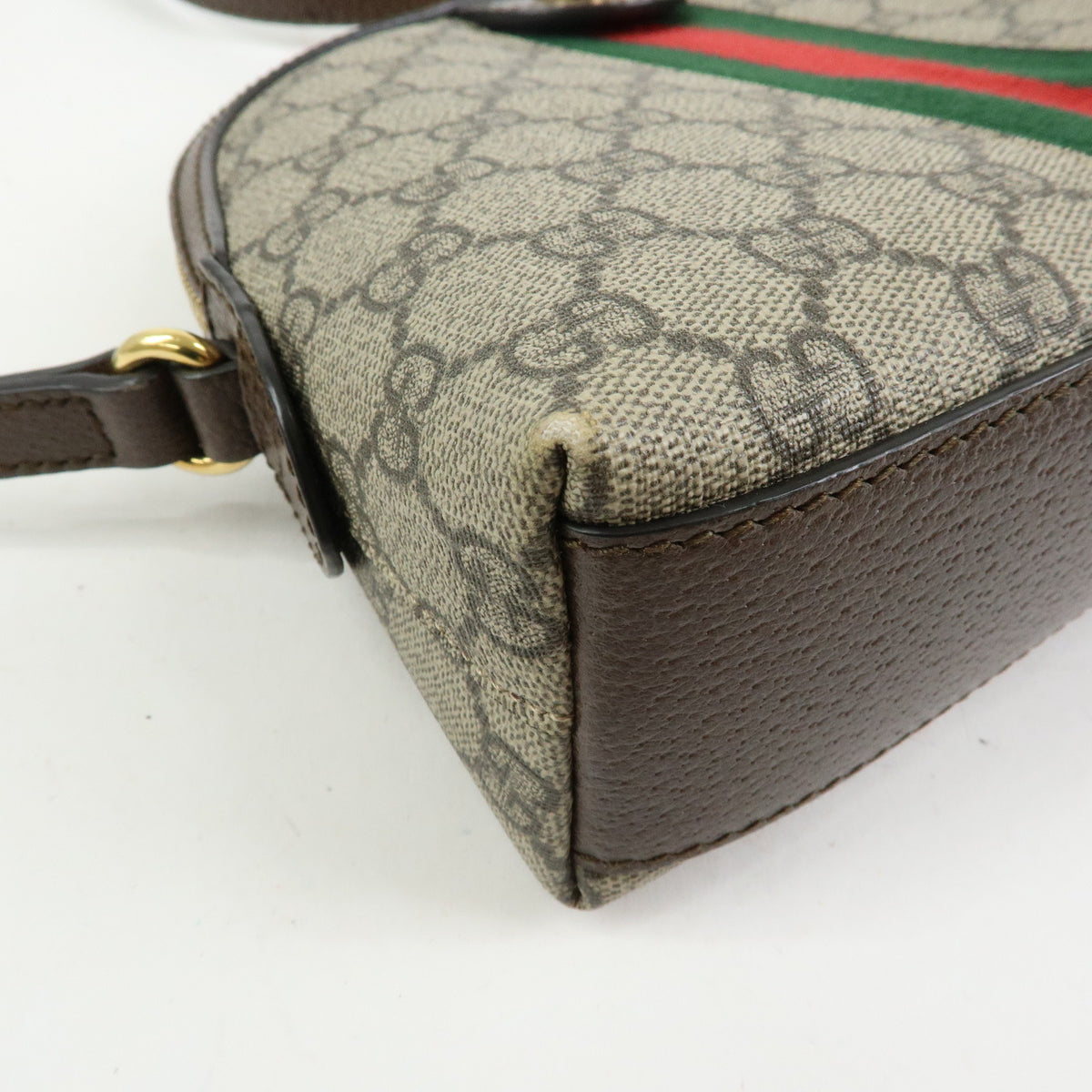 GUCCI Ophidia Sherry Double G GG Supreme Leather Shoulder Bag 499621