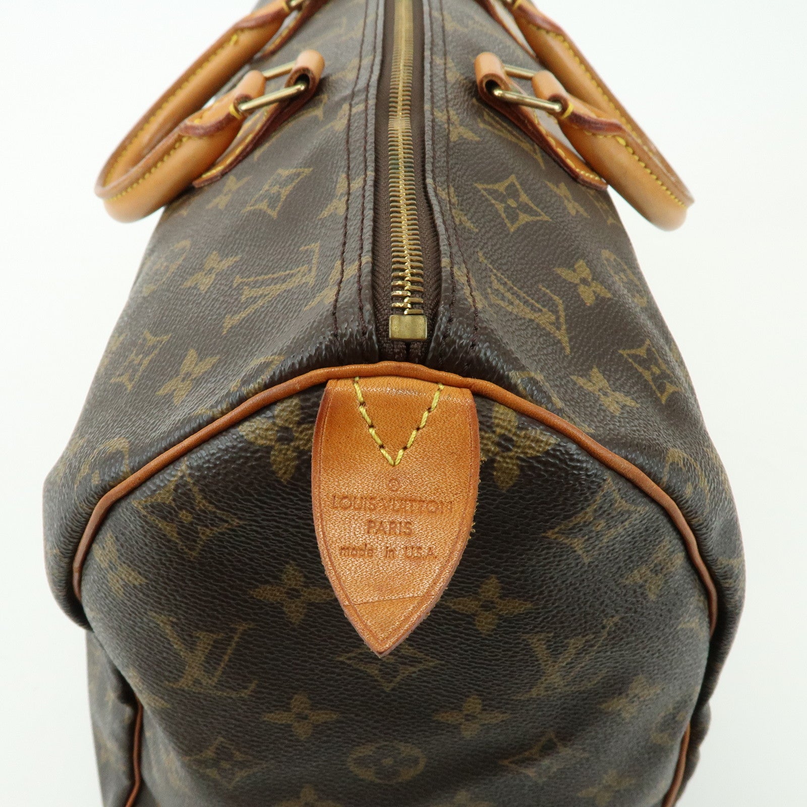 Louis Vuitton Monogram Speedy 40 Hand Bag Boston Bag Brown M41522