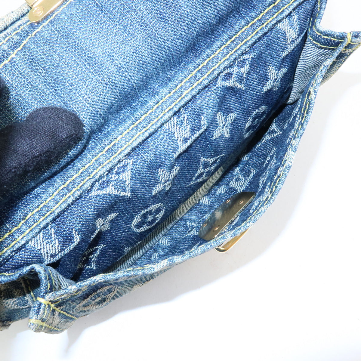 Louis Vuitton Monogram Denim Bum Bag Waist Bag Blue M95347