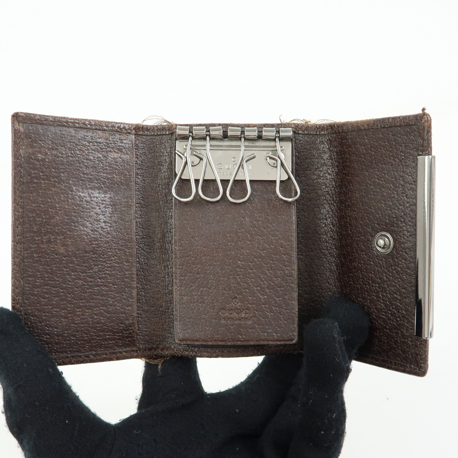 GUCCI Set of 2 Interlocking G Wallet Key Case 212110 27048 04564