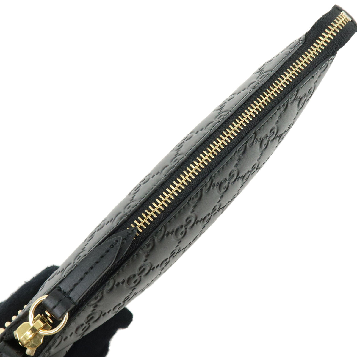 GUCCI Guccissima Leather Chain Shoulder Bag Accessory Pouch 428449