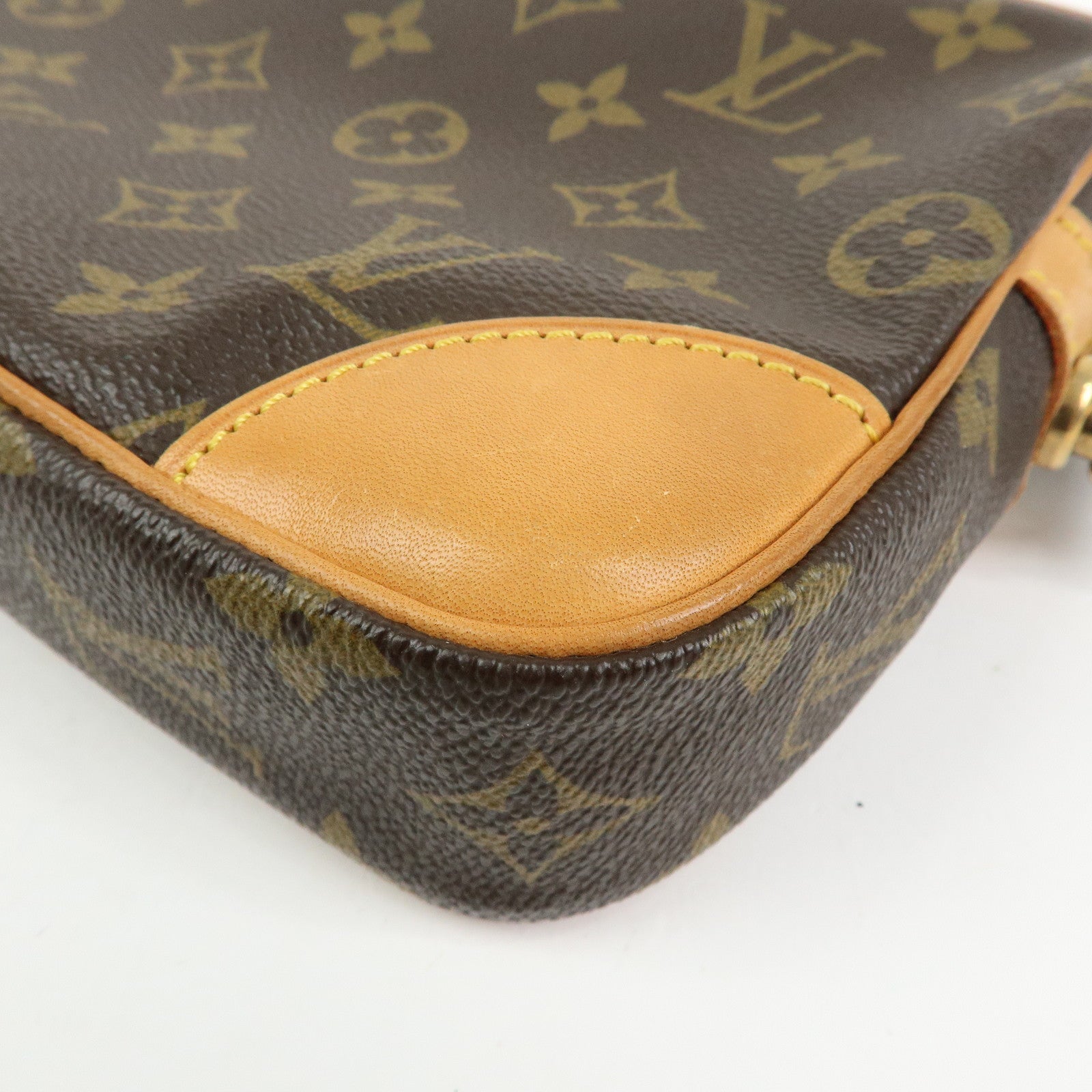Louis Vuitton Monogram Marly Dragonne GM Clutch Bag Brown M51825