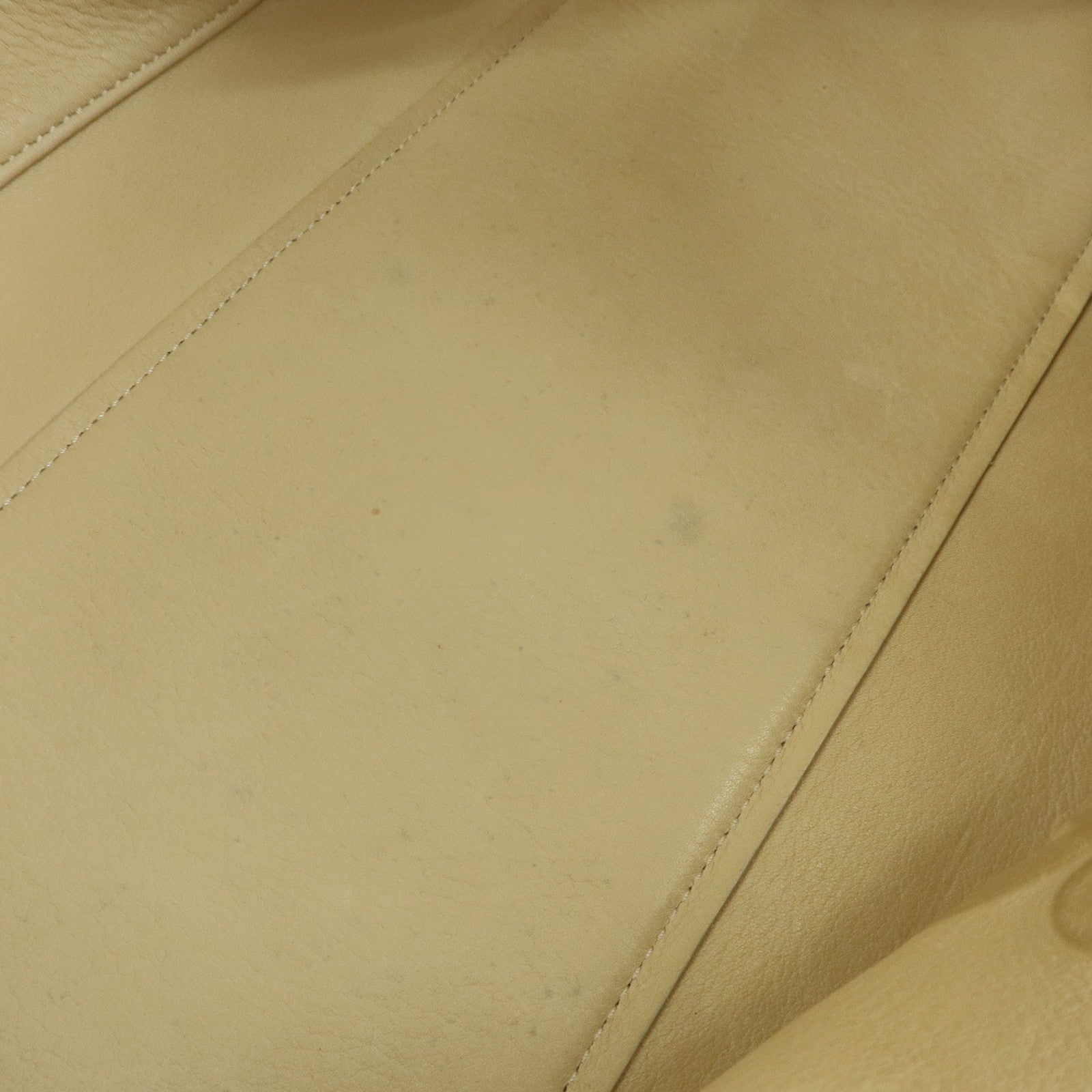 LOEWE Amazona 36 Suede Leather Boston Bag Hand Bag Beige Ivory