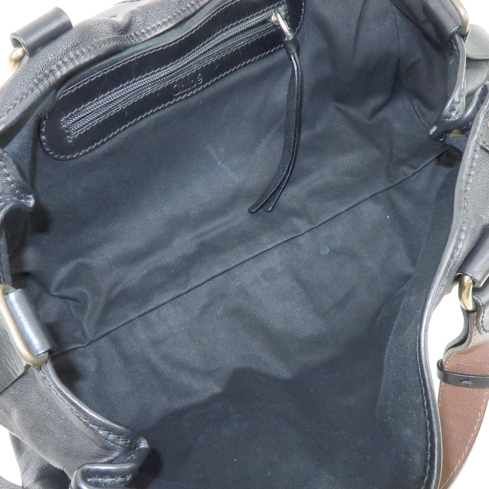 Chloe Kerala Leather Shoulder Bag Hand Bag Satchel Bag Black