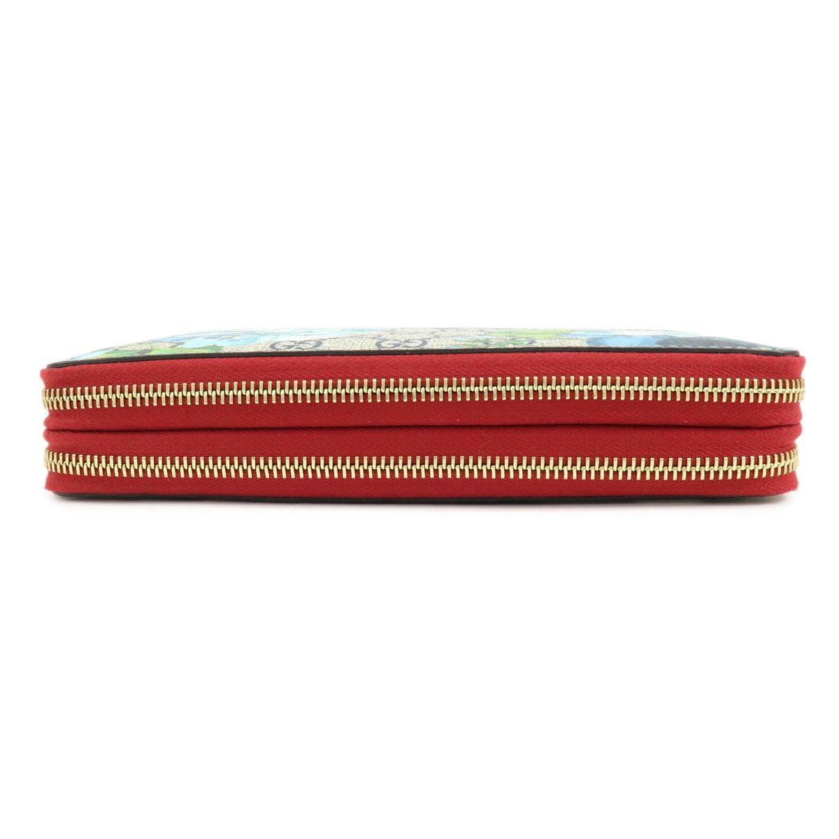 GUCCI GG Blooms GG Supreme Long Wallet Travel Case Red Beige 429767