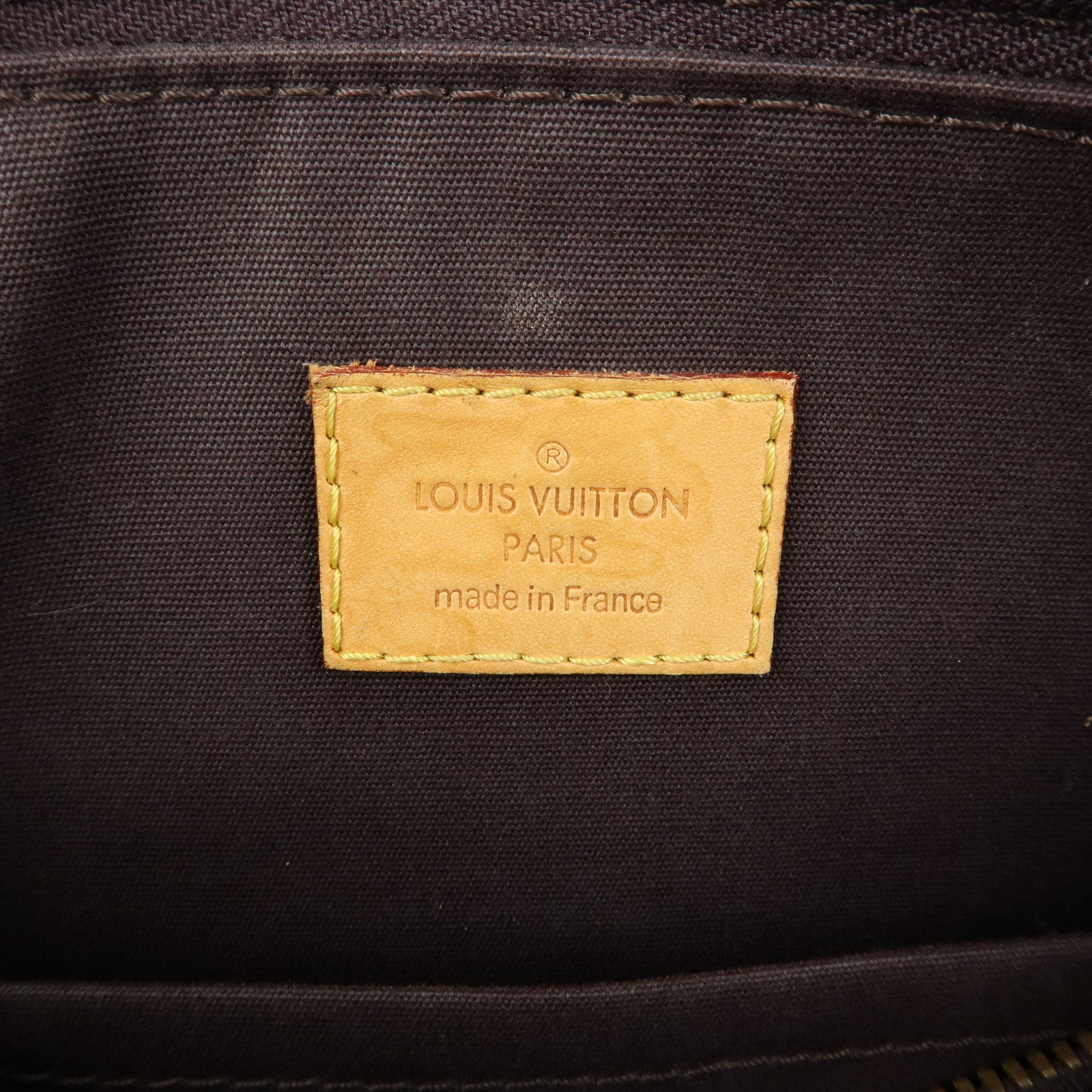 Louis Vuitton Monogram Vernis Montana Leather Hand Bag Amarante M90057