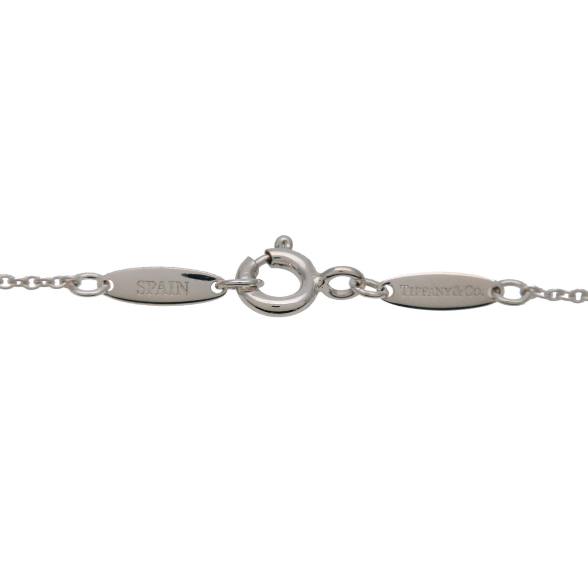 Tiffany & Co By The Yard 1P Diamond Necklace SV925 Silver