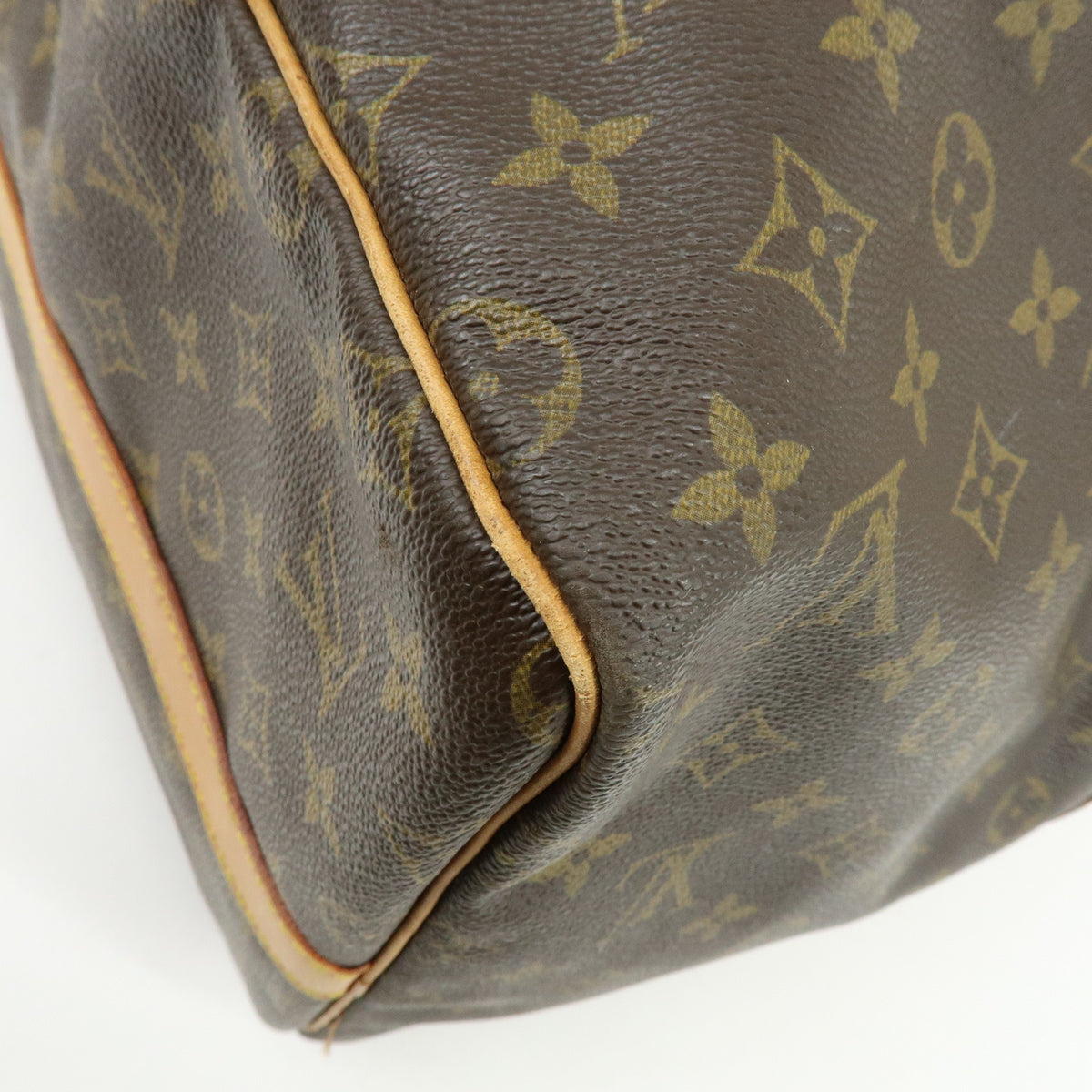 Louis Vuitton Monogram Keep All Bandouliere 55 Boston Bag Brown M41414