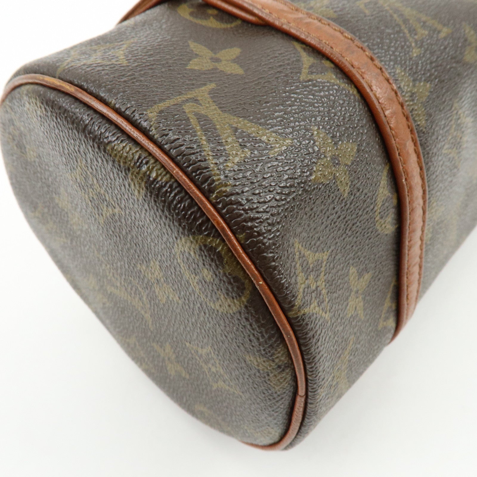 Louis Vuitton Monogram Papillon 26 Hand Bag Old Style Brown M51366