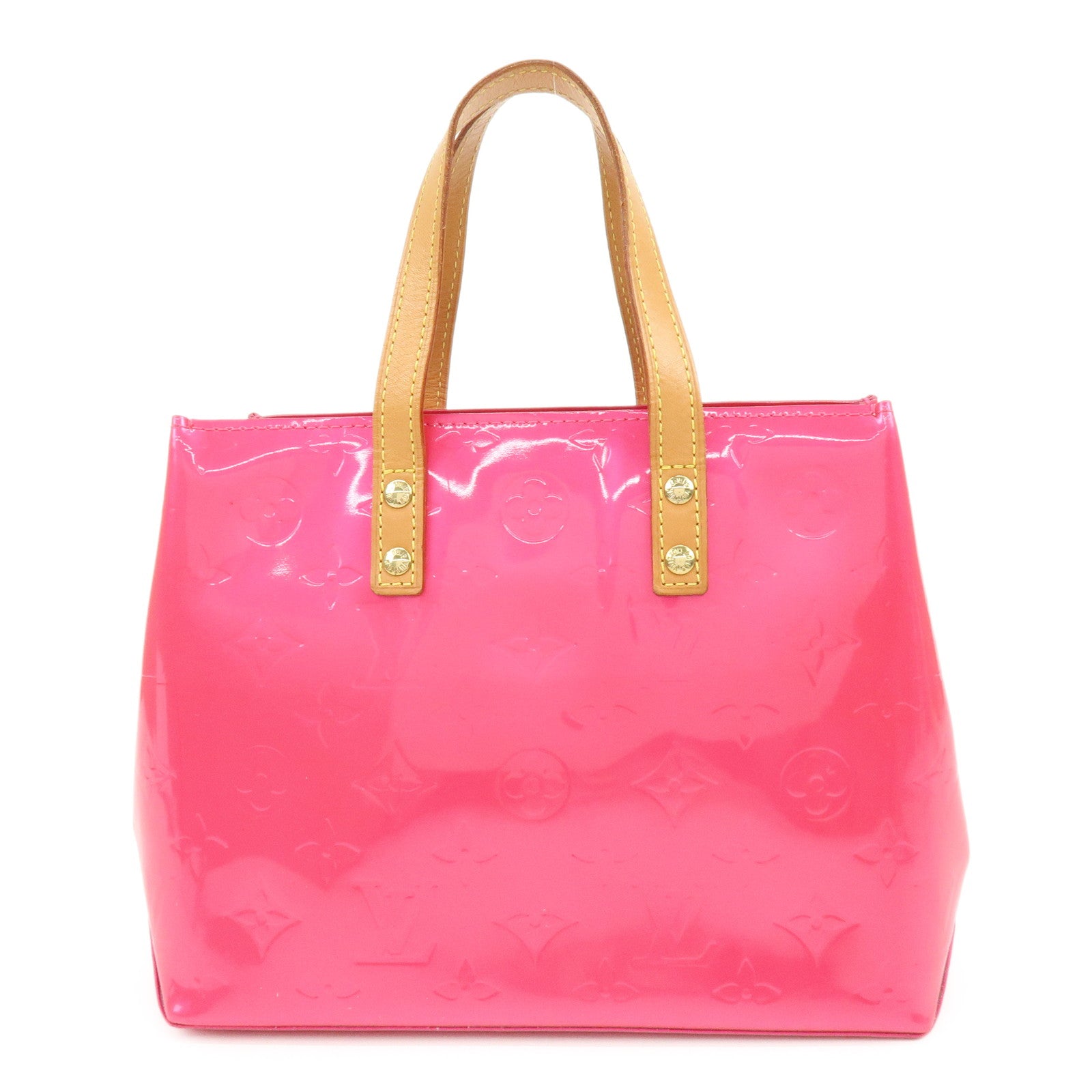 Louis Vuitton Monogram Vernis Lead PM Hand Bag Pink M91221