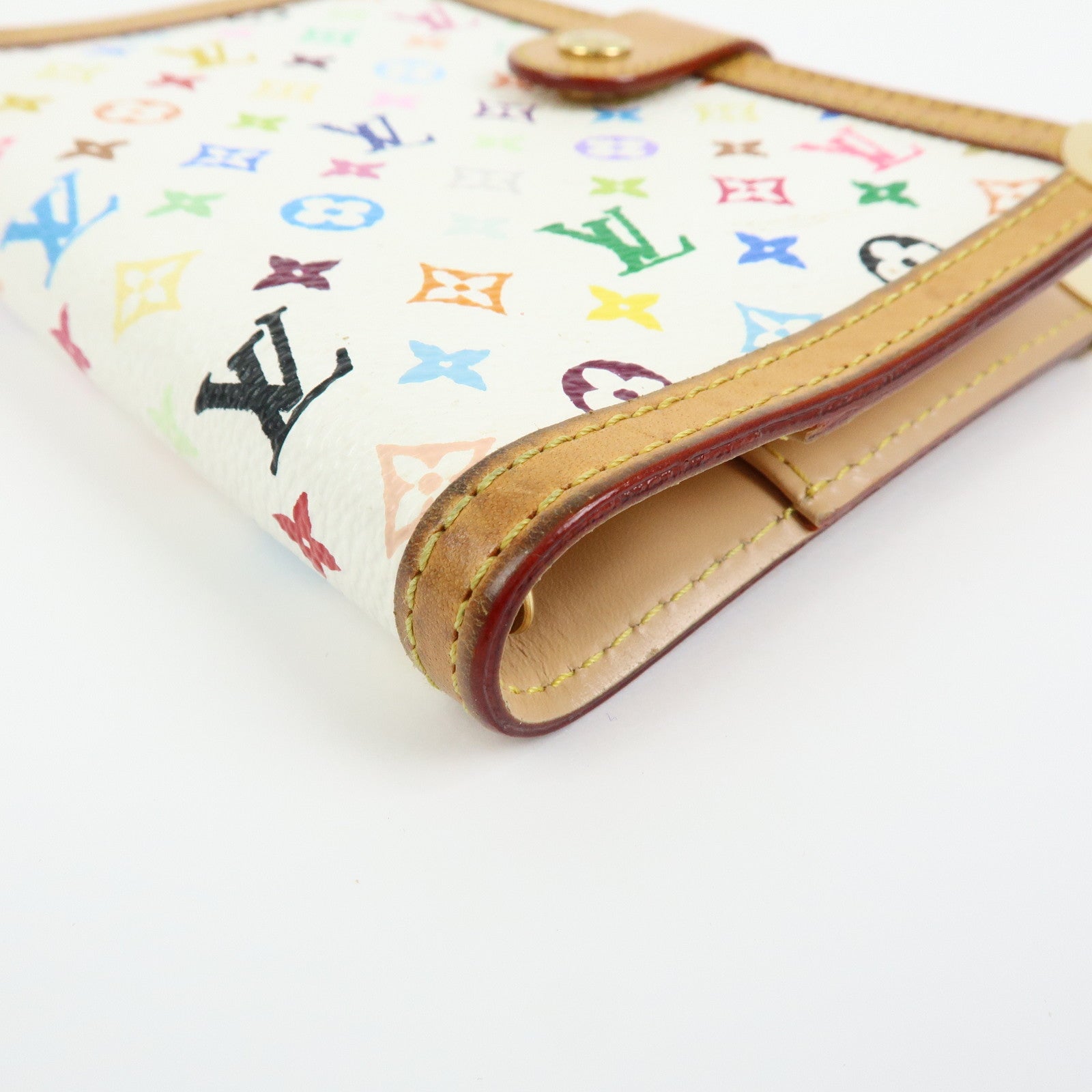 Louis Vuitton Monogram Multicolor Agenda PM Planner Cover Blanc R20896
