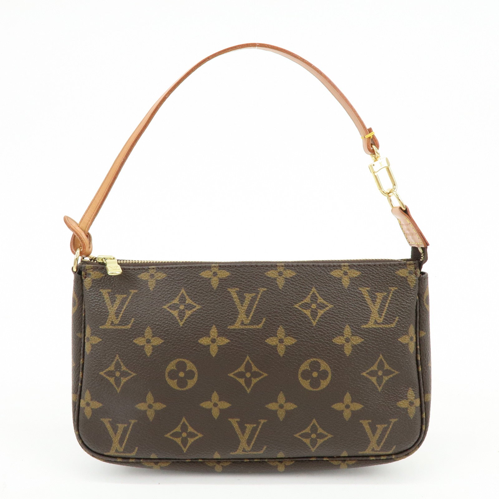 Louis Vuitton Monogram Pochette Accessoires Pouch Hand Bag Brown M51980